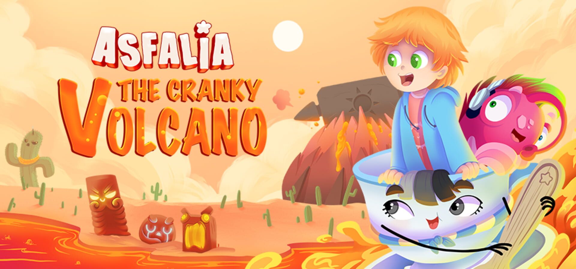 Foto do jogo Asfalia: The Cranky Volcano