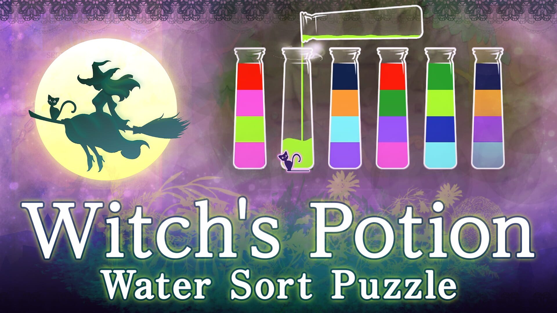 Foto do jogo Witch's Potion: Water Sort Puzzle