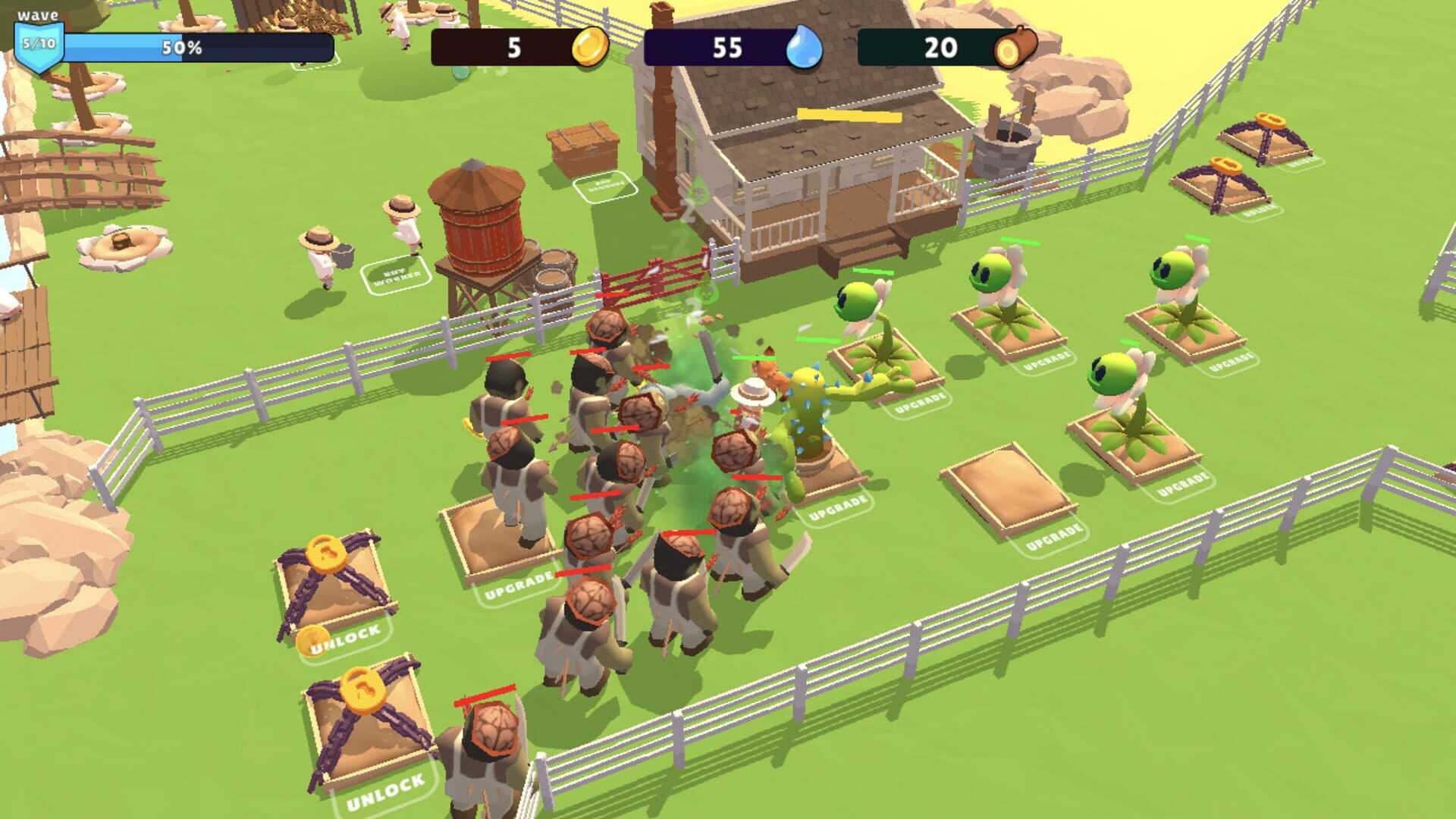 Foto do jogo Zombie Garden vs. Plants Defence