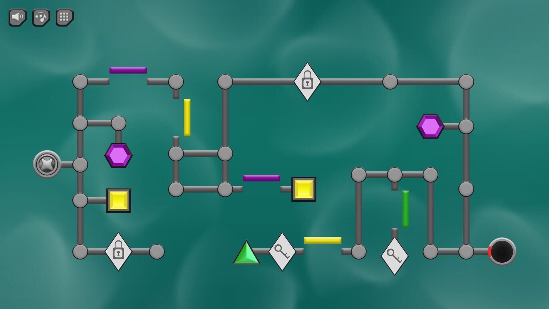 Foto do jogo Two Portals: A Gemstone Puzzle Game