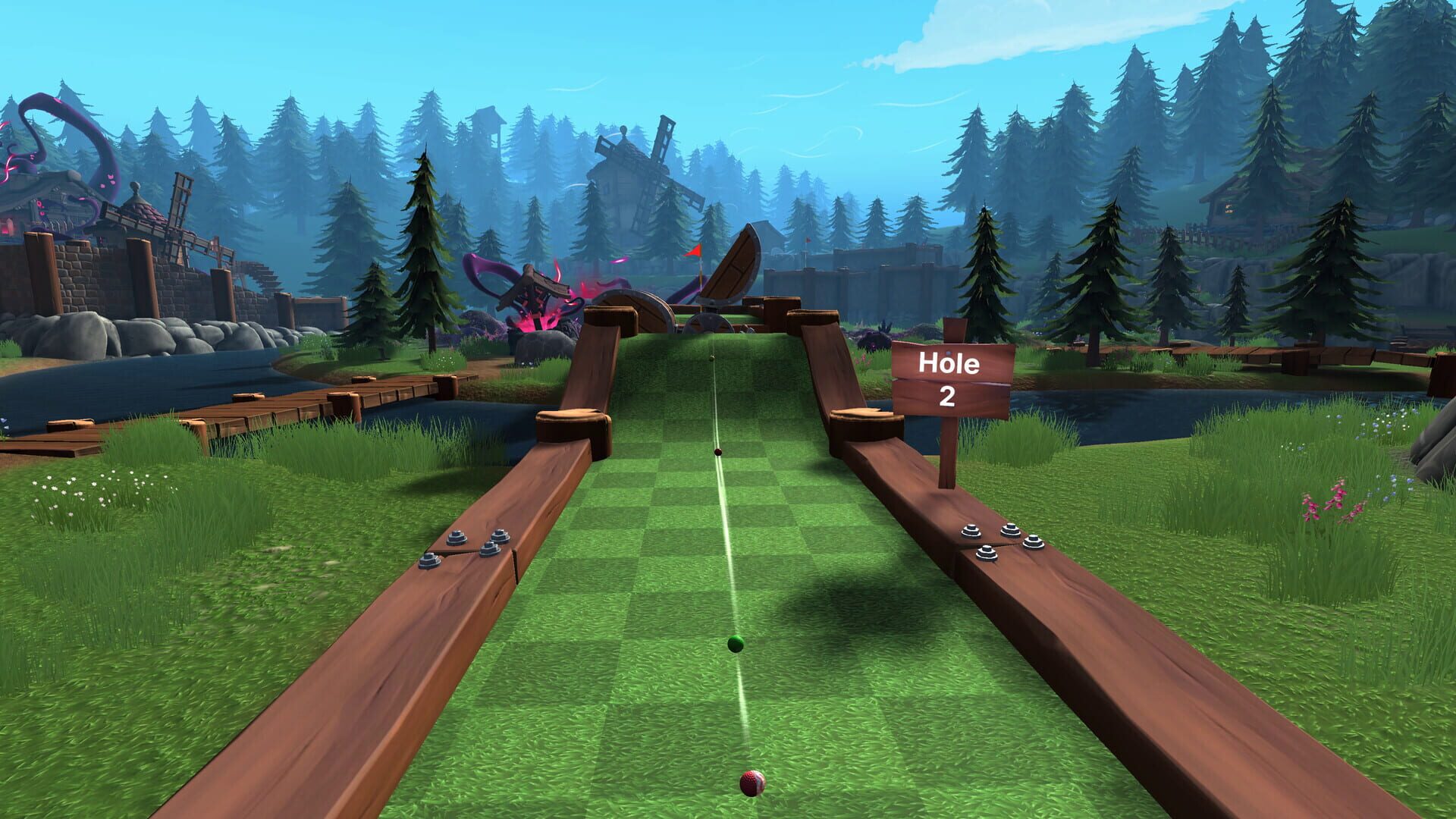 Foto do jogo Golf With Your Friends: Corrupted Forest Course