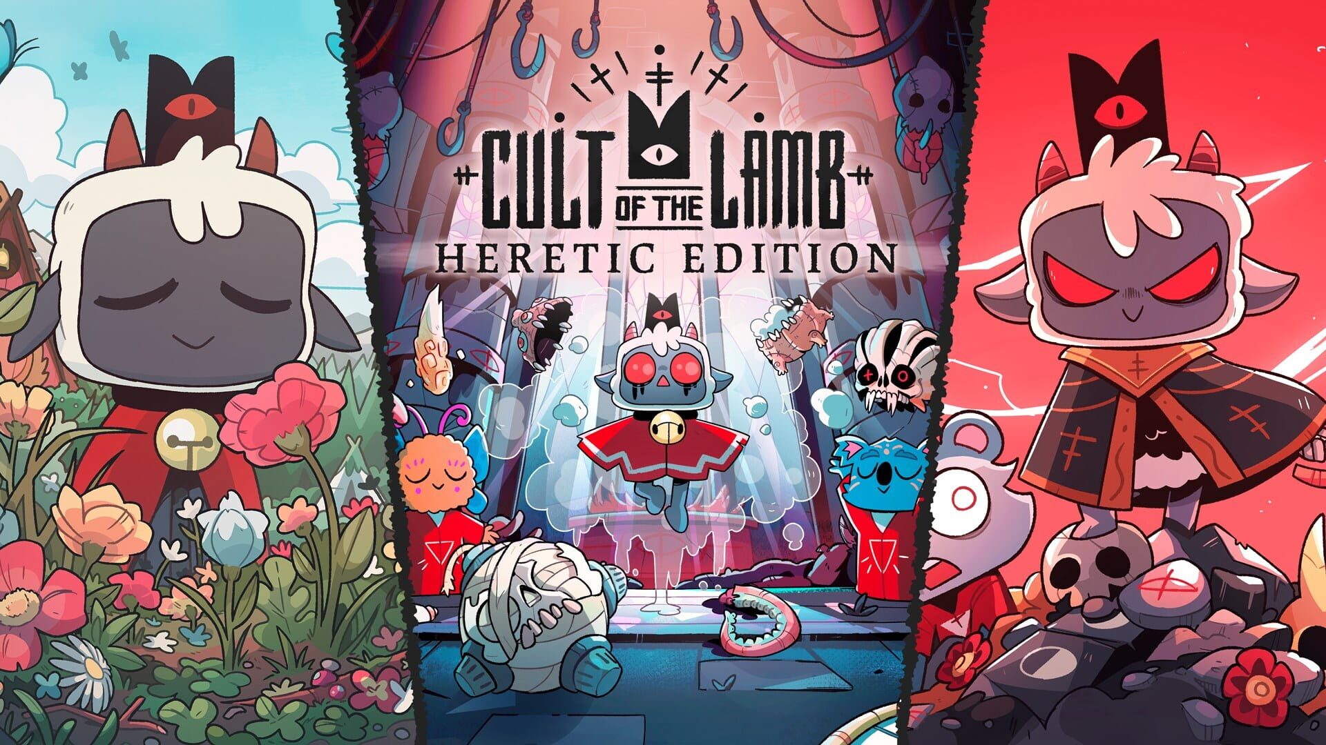 Foto do jogo Cult of the Lamb: Heretic Edition