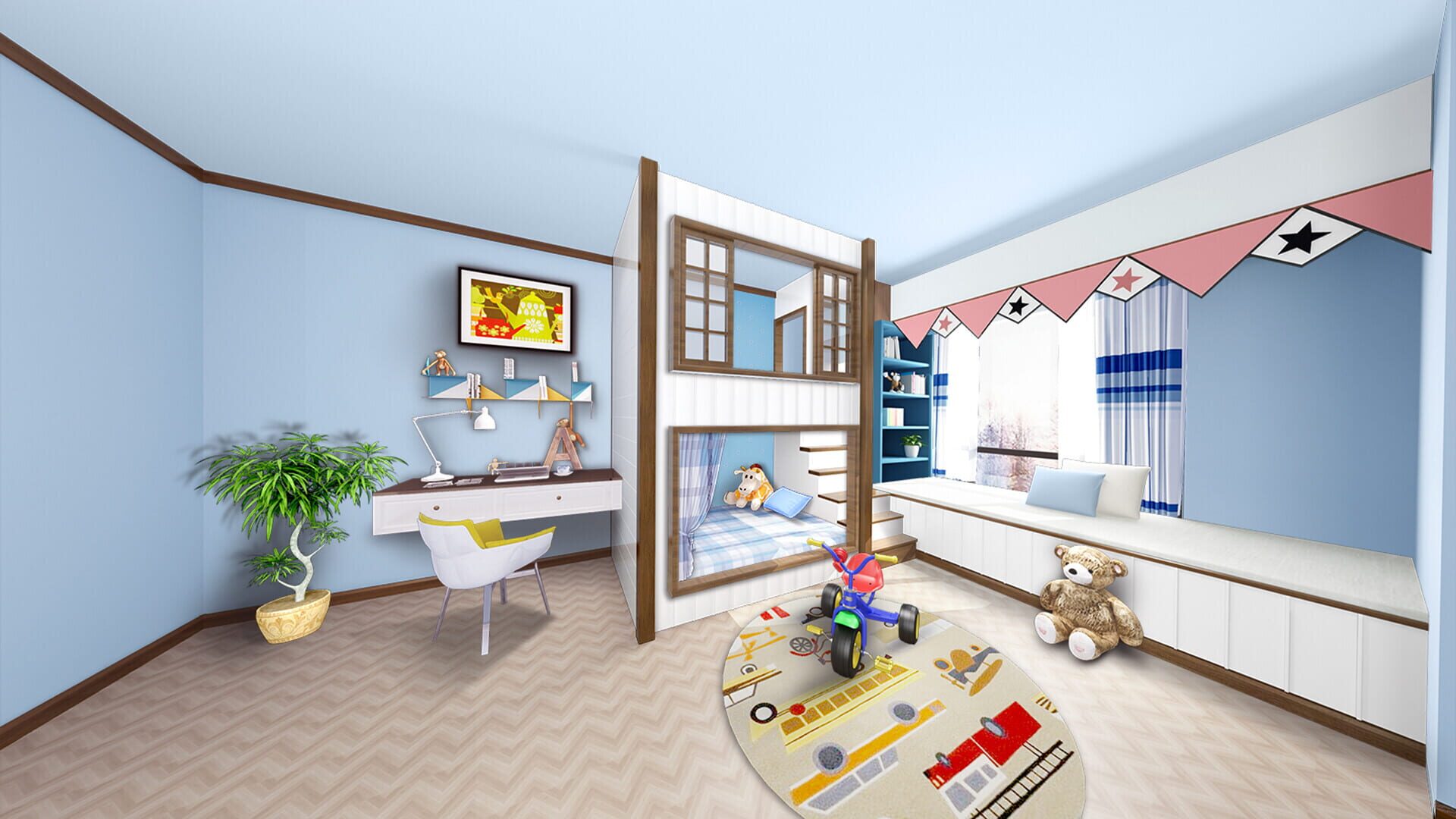 Foto do jogo Home Designer Makeover Blast: Sheila's Little Girl's Room