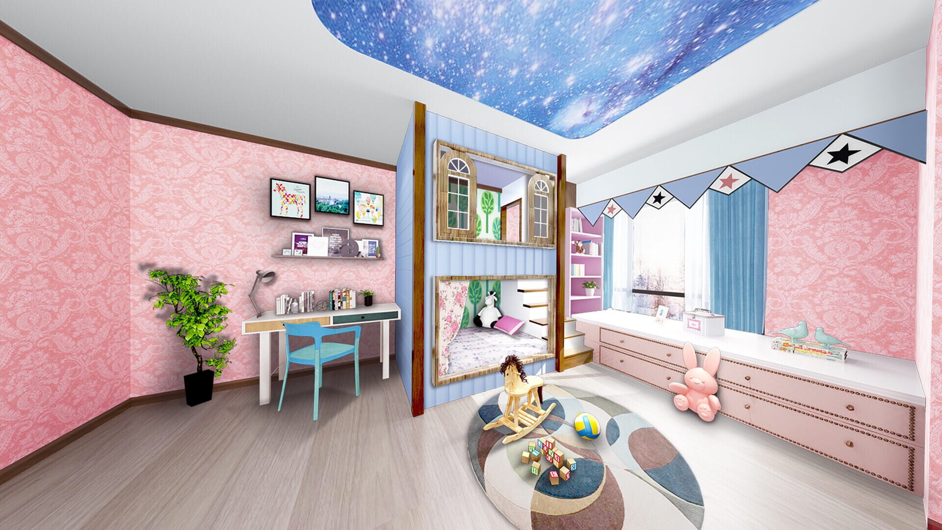 Foto do jogo Home Designer Makeover Blast: Sheila's Little Girl's Room