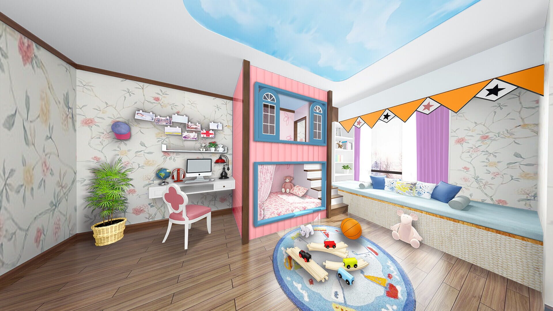 Foto do jogo Home Designer Makeover Blast: Sheila's Little Girl's Room