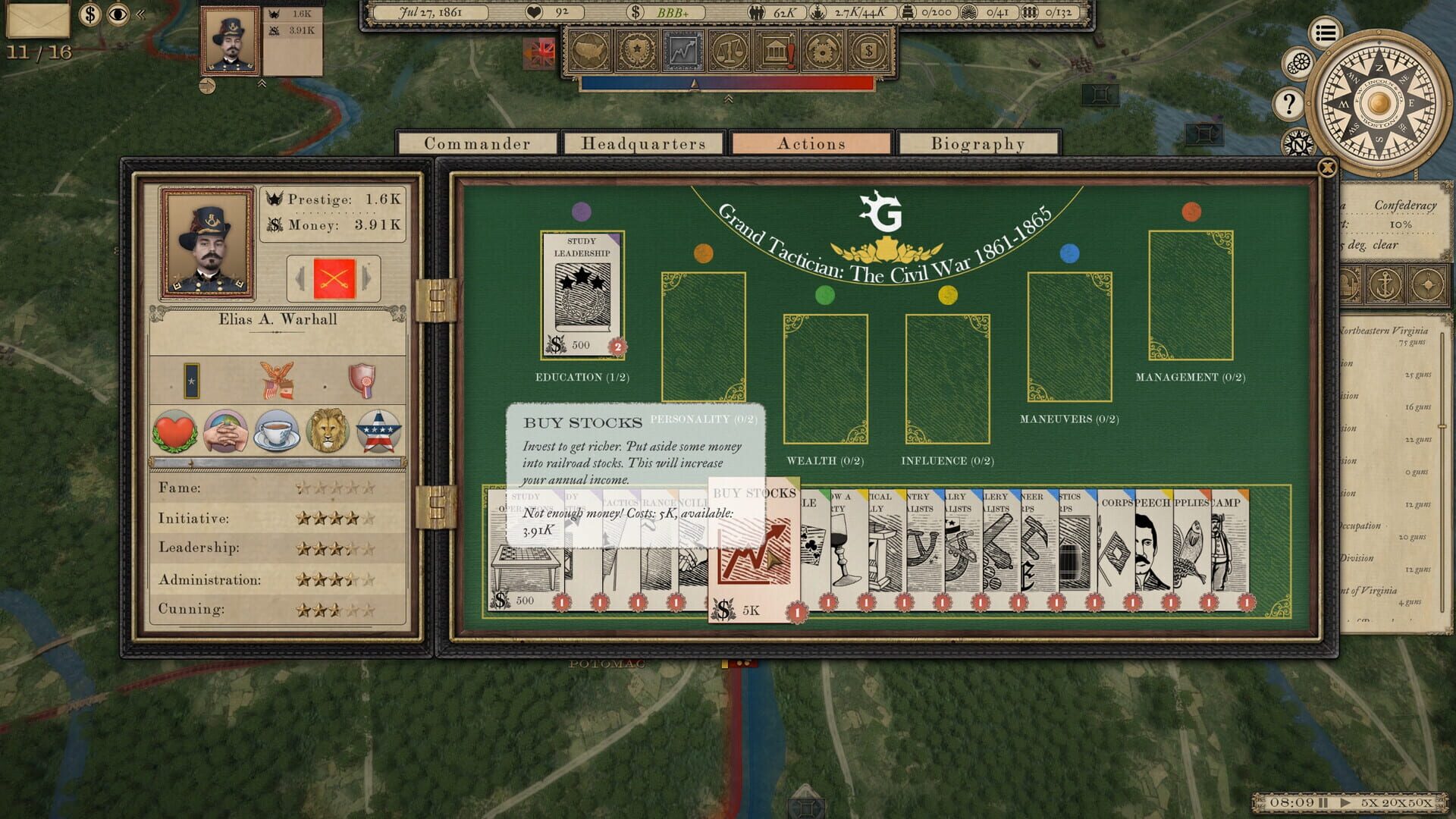 Foto do jogo Grand Tactician: The Civil War - Whiskey & Lemons