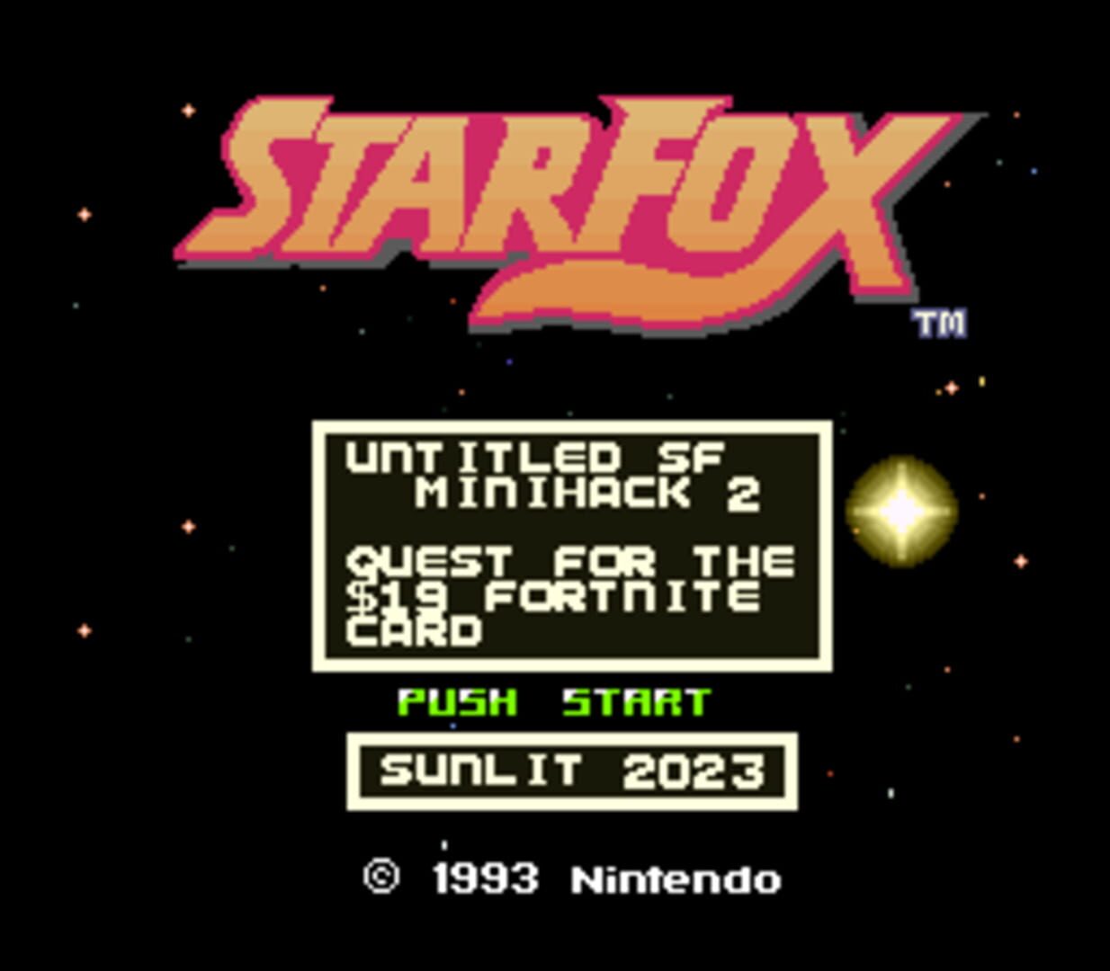 Foto do jogo Untitled Star Fox Minihack 2
