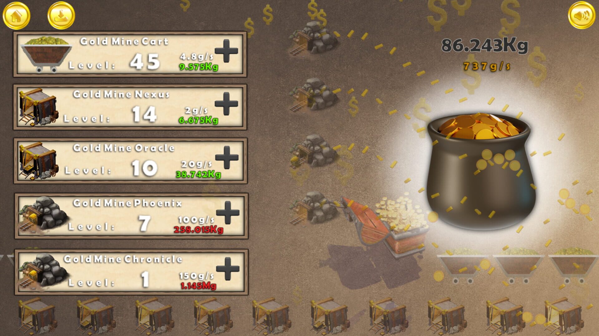 Foto do jogo Gold Rush Clicker
