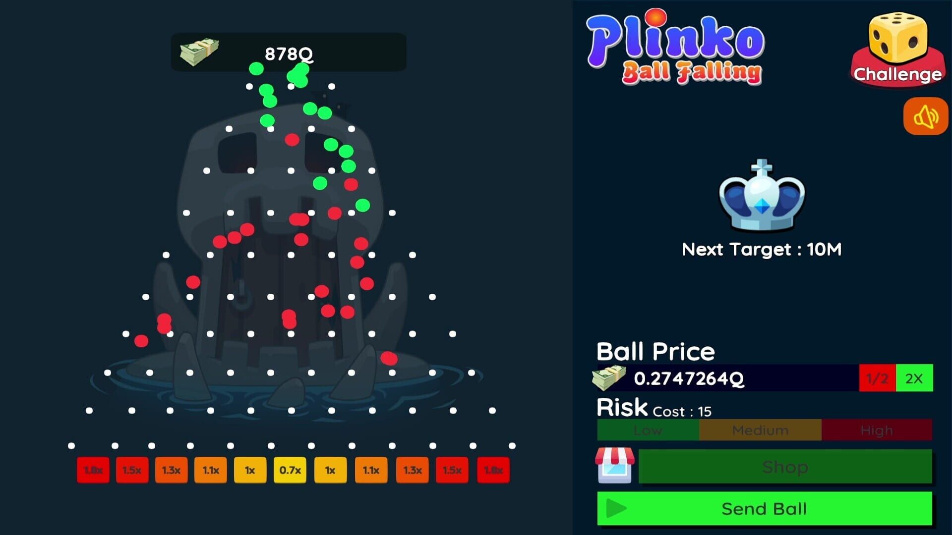 Foto do jogo Plinko: Ball Falling