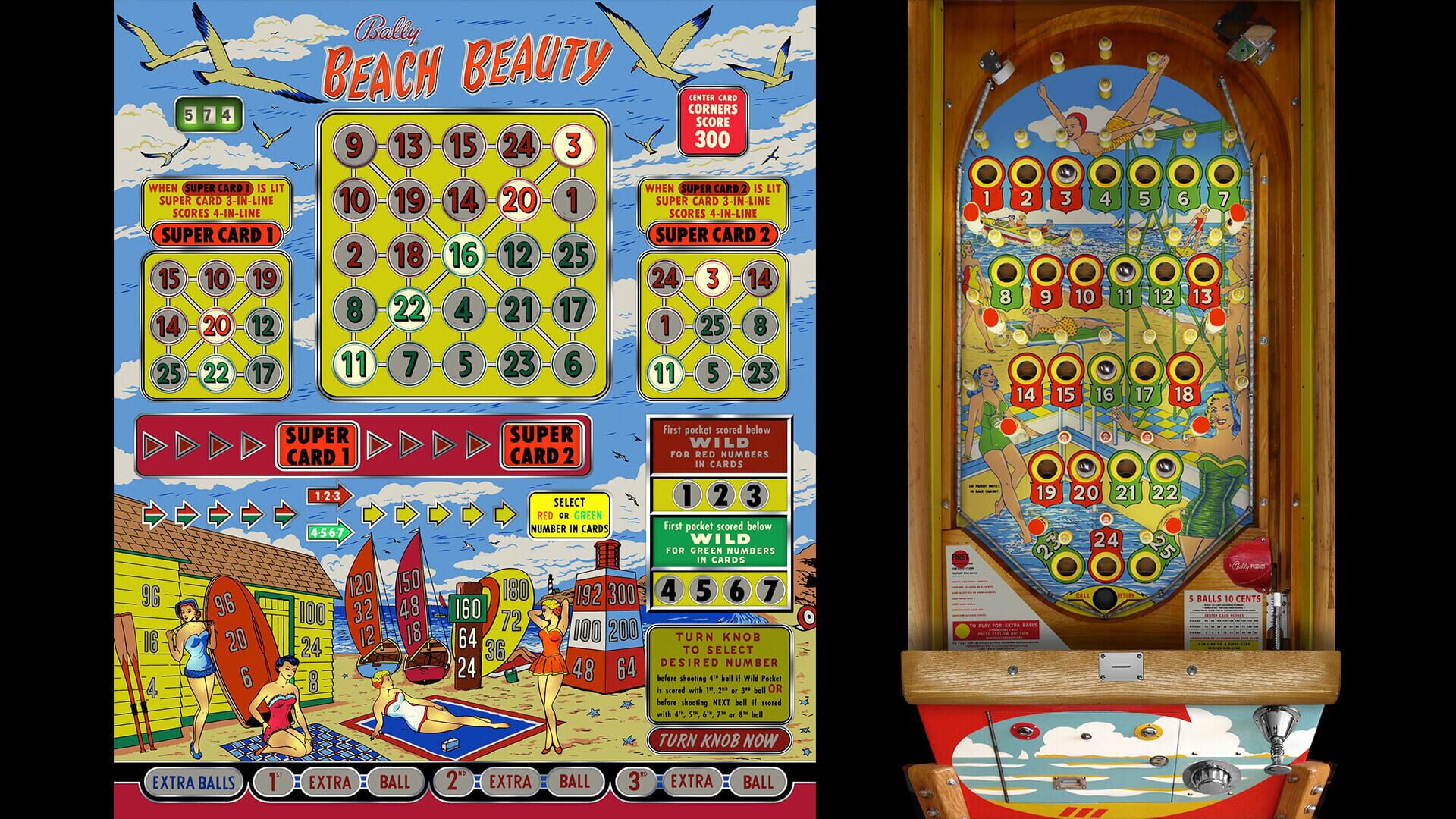 Foto do jogo Bingo Pinball Gameroom: Bally Beach Beauty