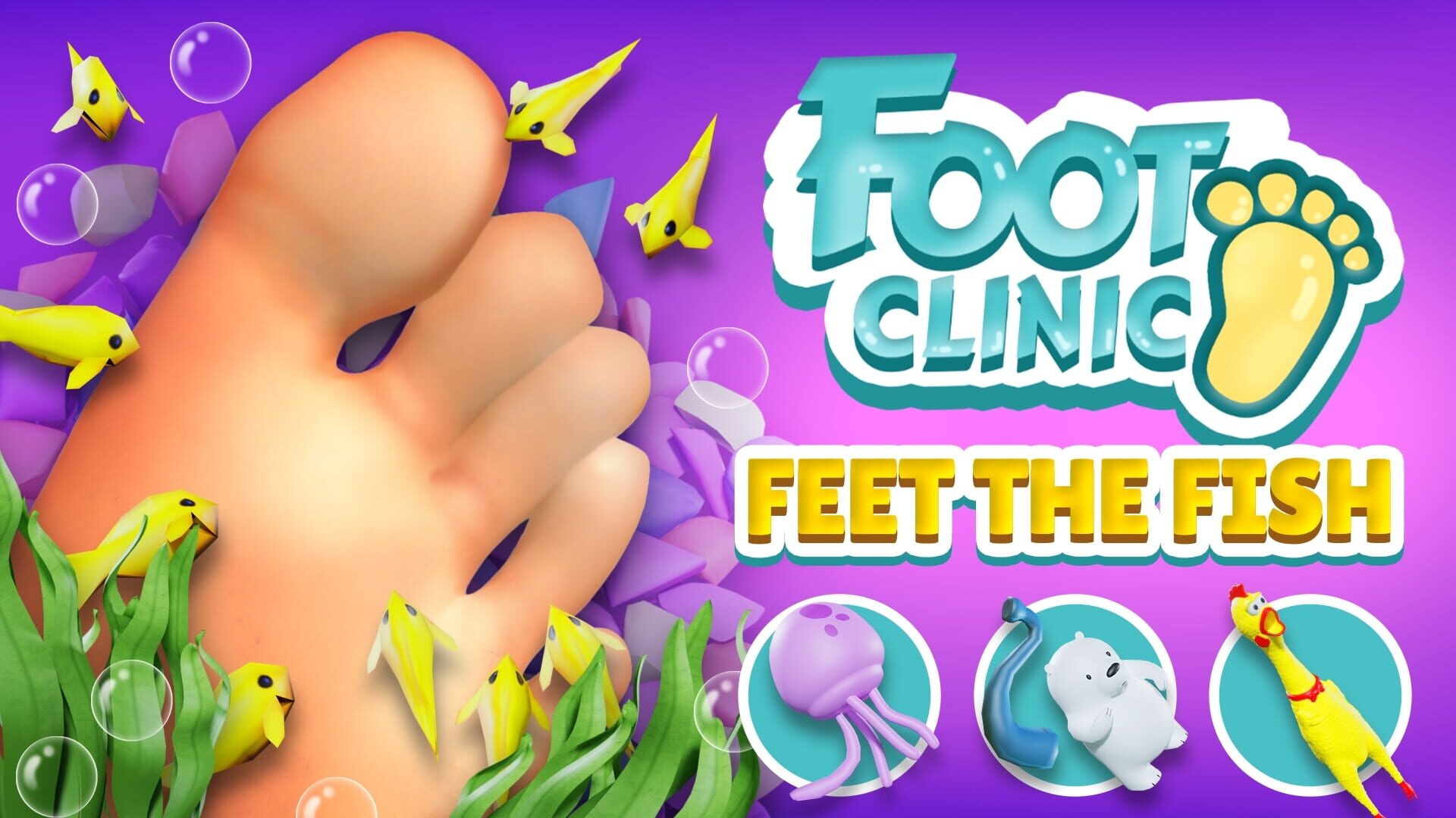 Foto do jogo Foot Clinic: Feet the fish