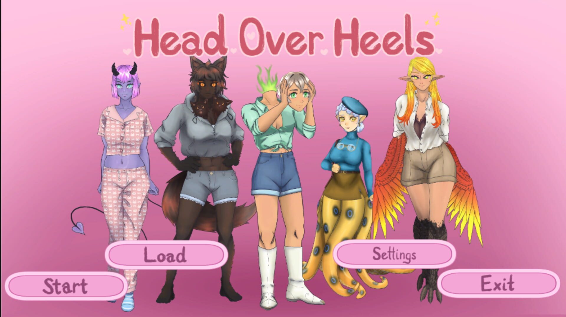 Foto do jogo Head Over Heels: Monster Girl Dating Sim