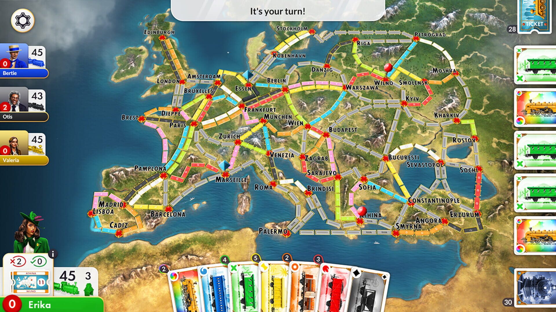 Foto do jogo Ticket to Ride: Europe Expansion