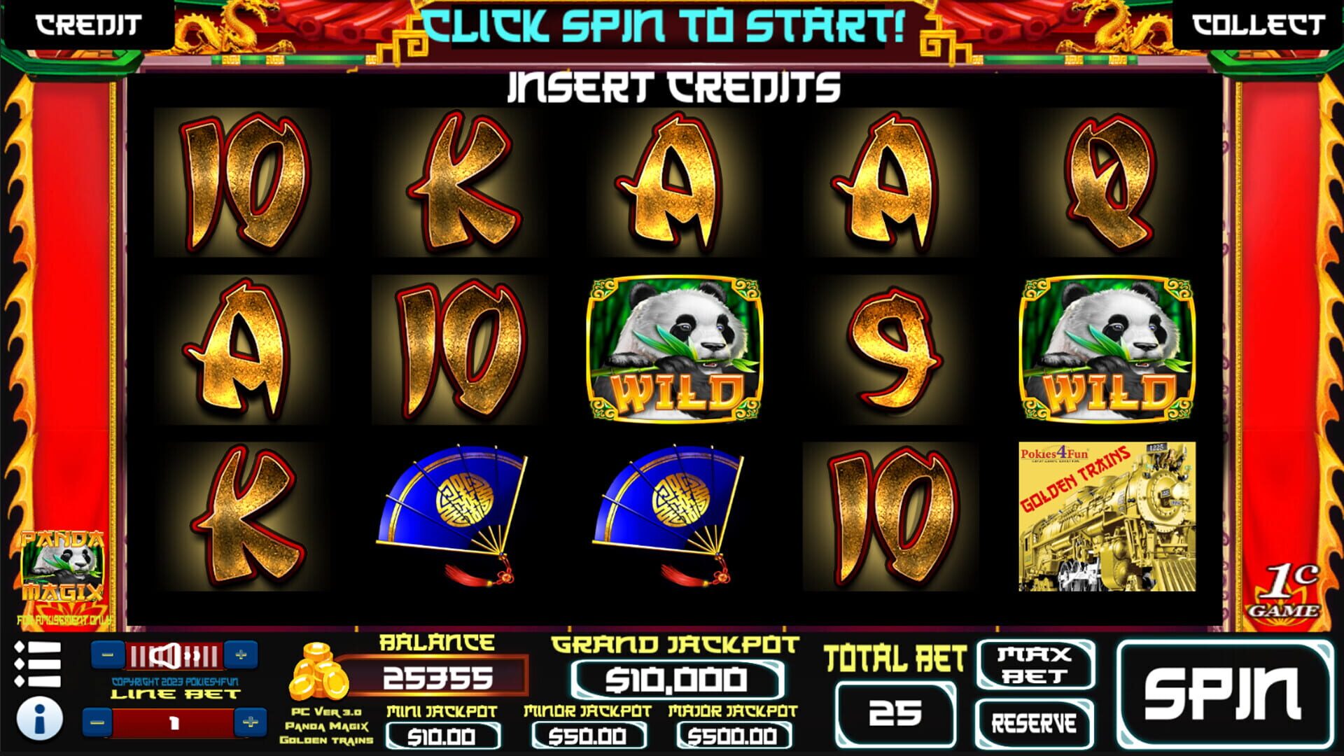 Foto do jogo Panda Magix: Golden Trains Edition - Slots