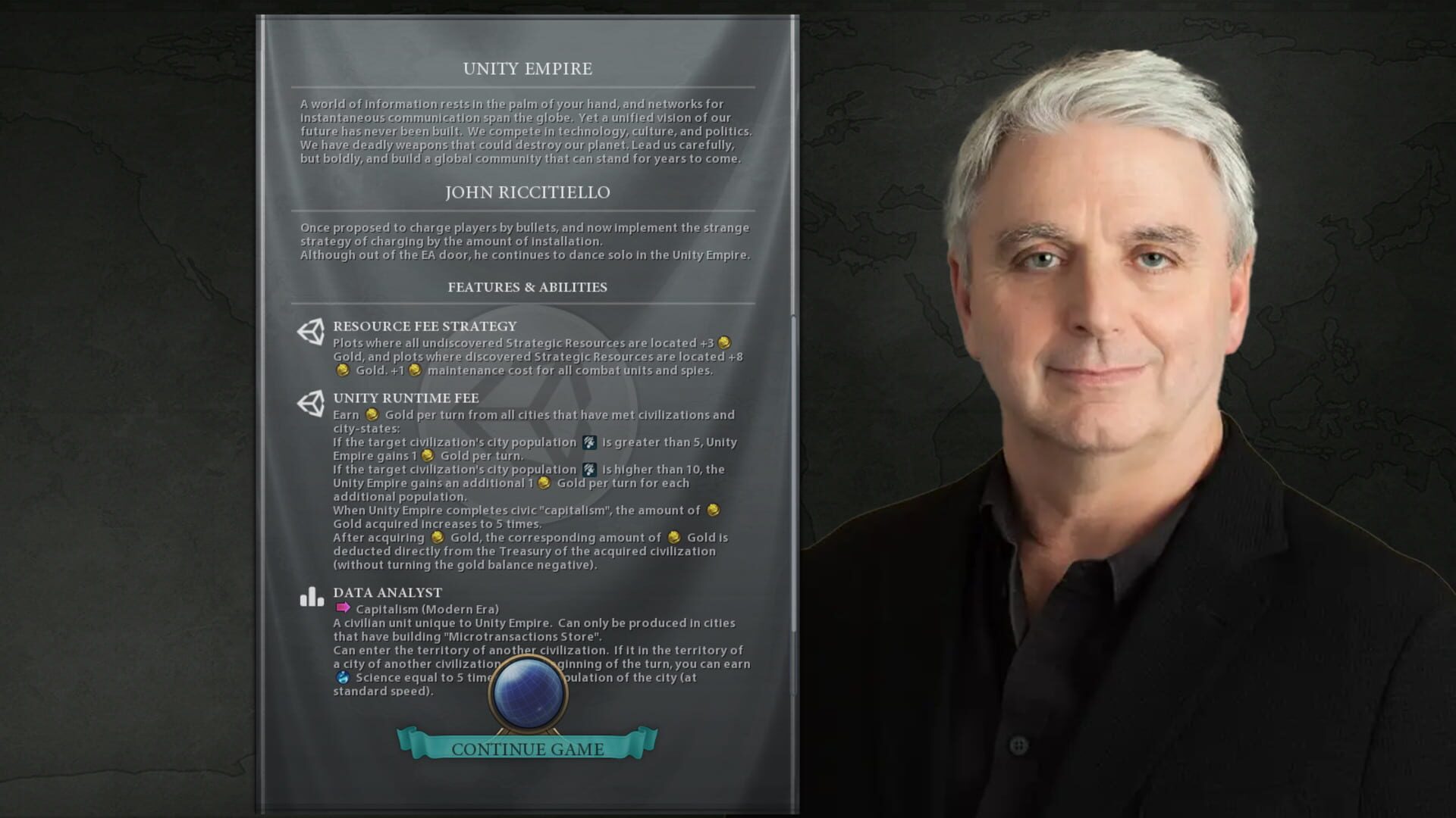 Foto do jogo Sid Meier's Civilization VI: John Riccitiello Pack