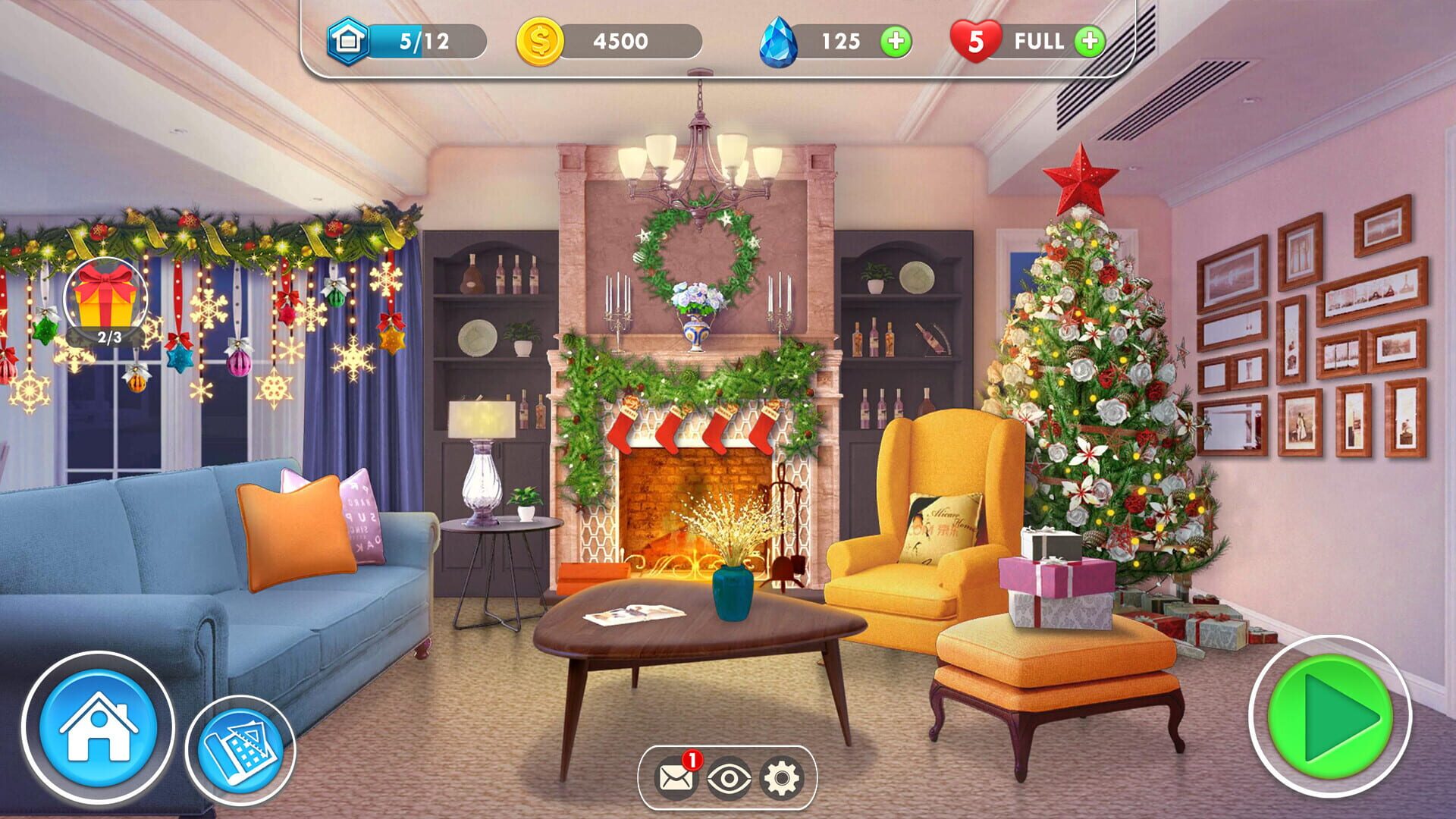 Home Designer Makeover Blast - Ryan's Christmas Living Room