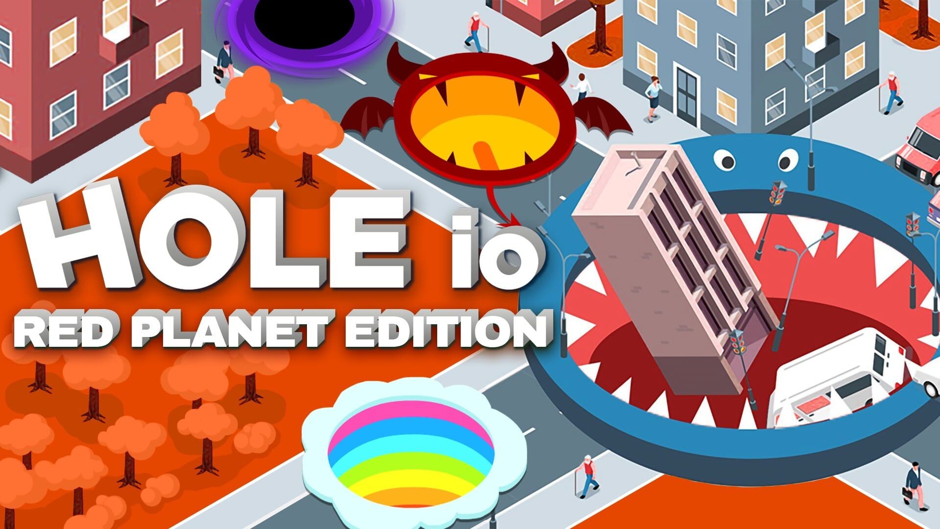 Foto do jogo Hole io: Red Planet Edition