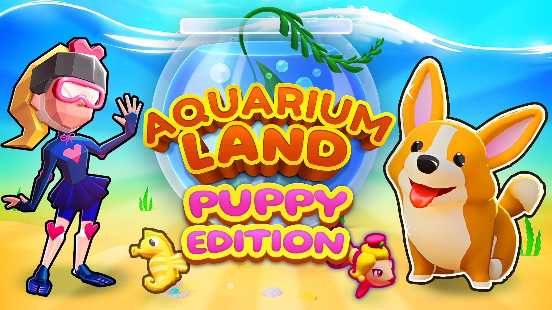 Foto do jogo Aquarium Land: Puppy Edition