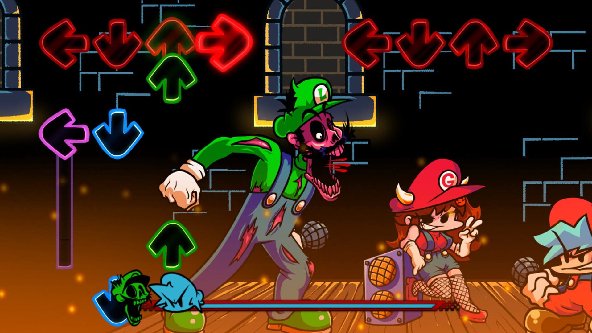 Foto do jogo Friday Night Funkin': Mario's Madness v2