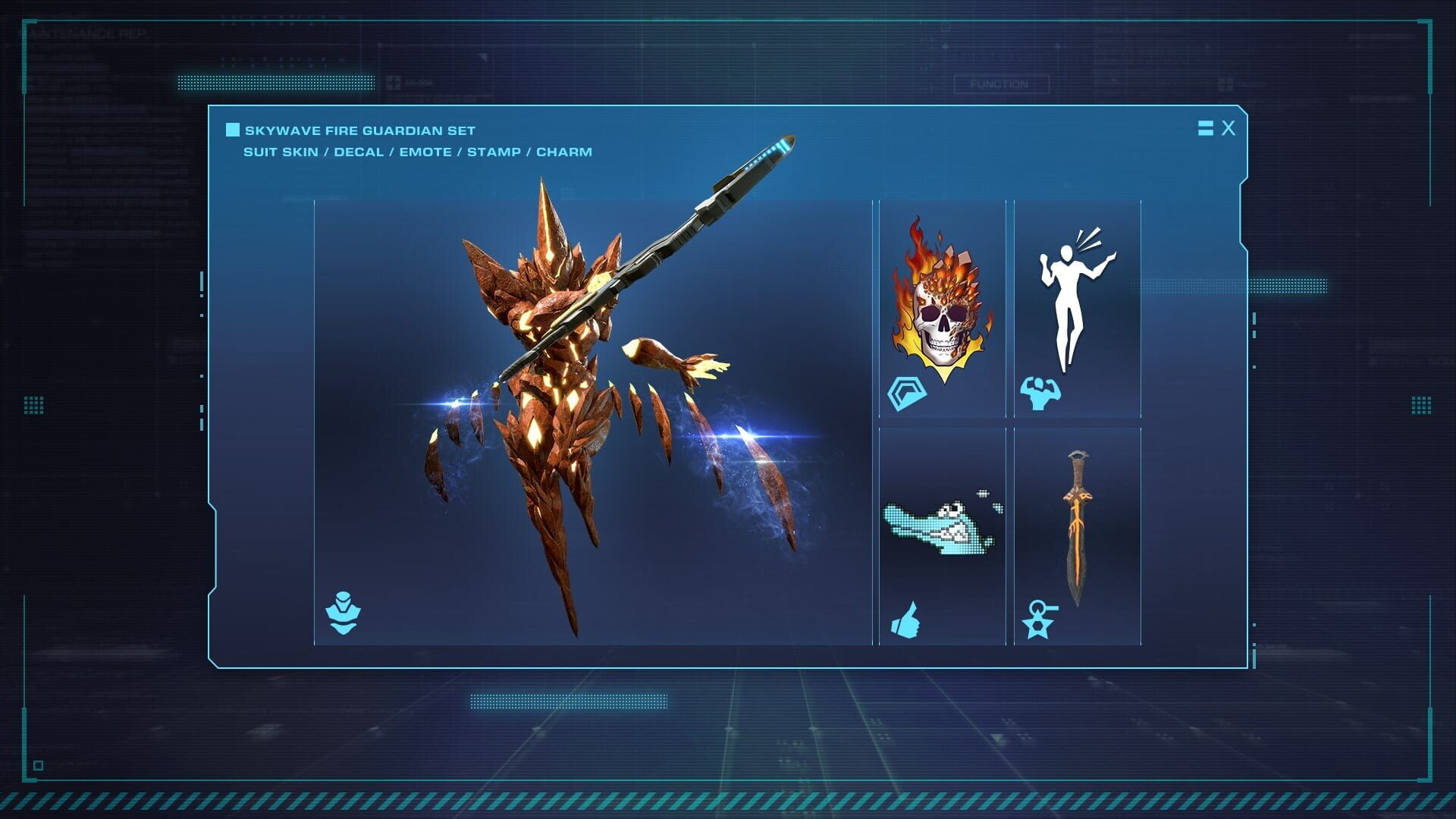 Foto do jogo Exoprimal: Skywave Fire Guardian Set