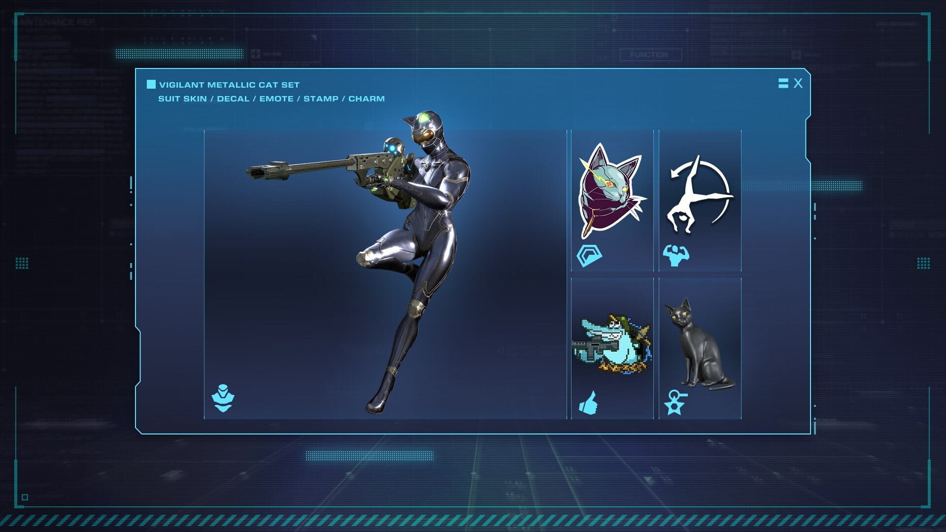 Foto do jogo Exoprimal: Vigilant Metallic Cat Set