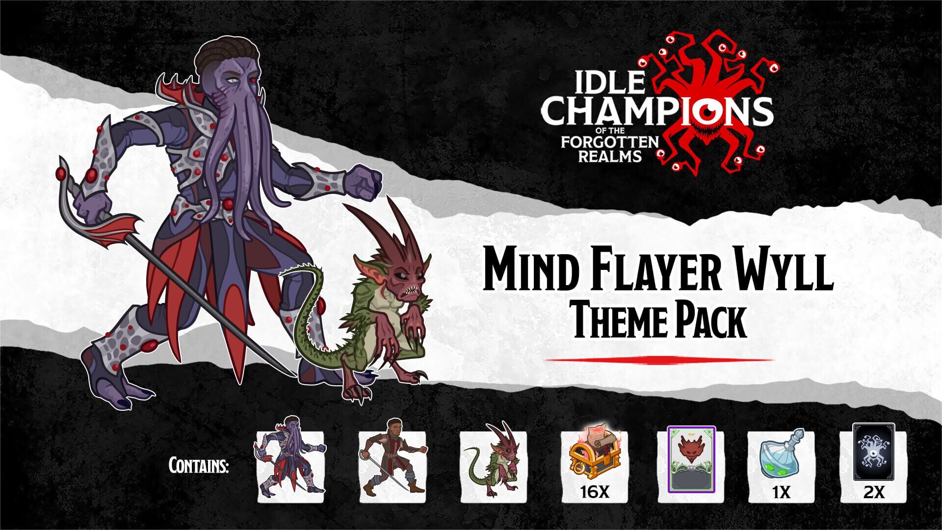 Idle Champions: Mind Flayer Wyll Theme Pack