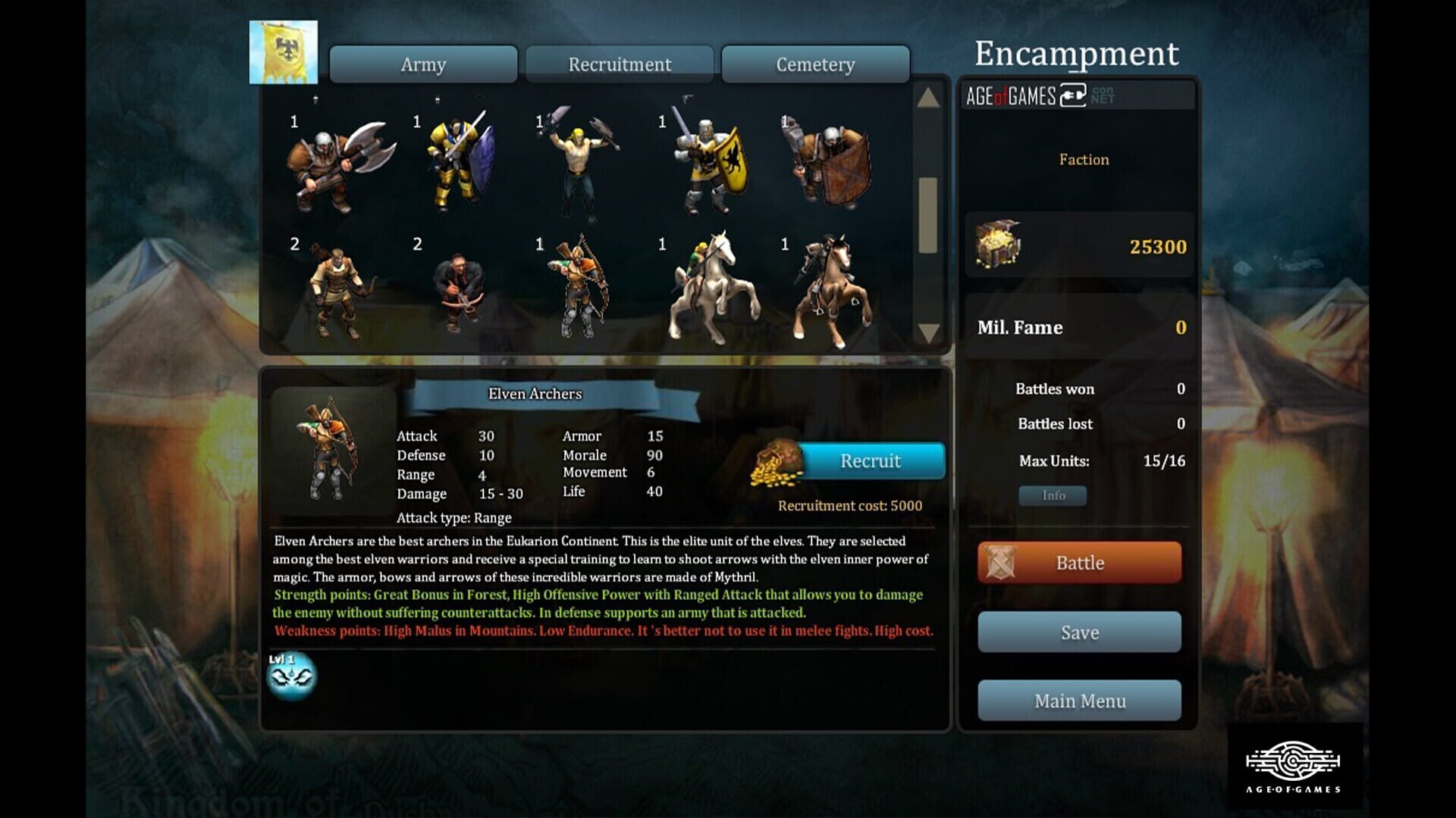 Foto do jogo Fantasy Kommander: Eukarion Wars