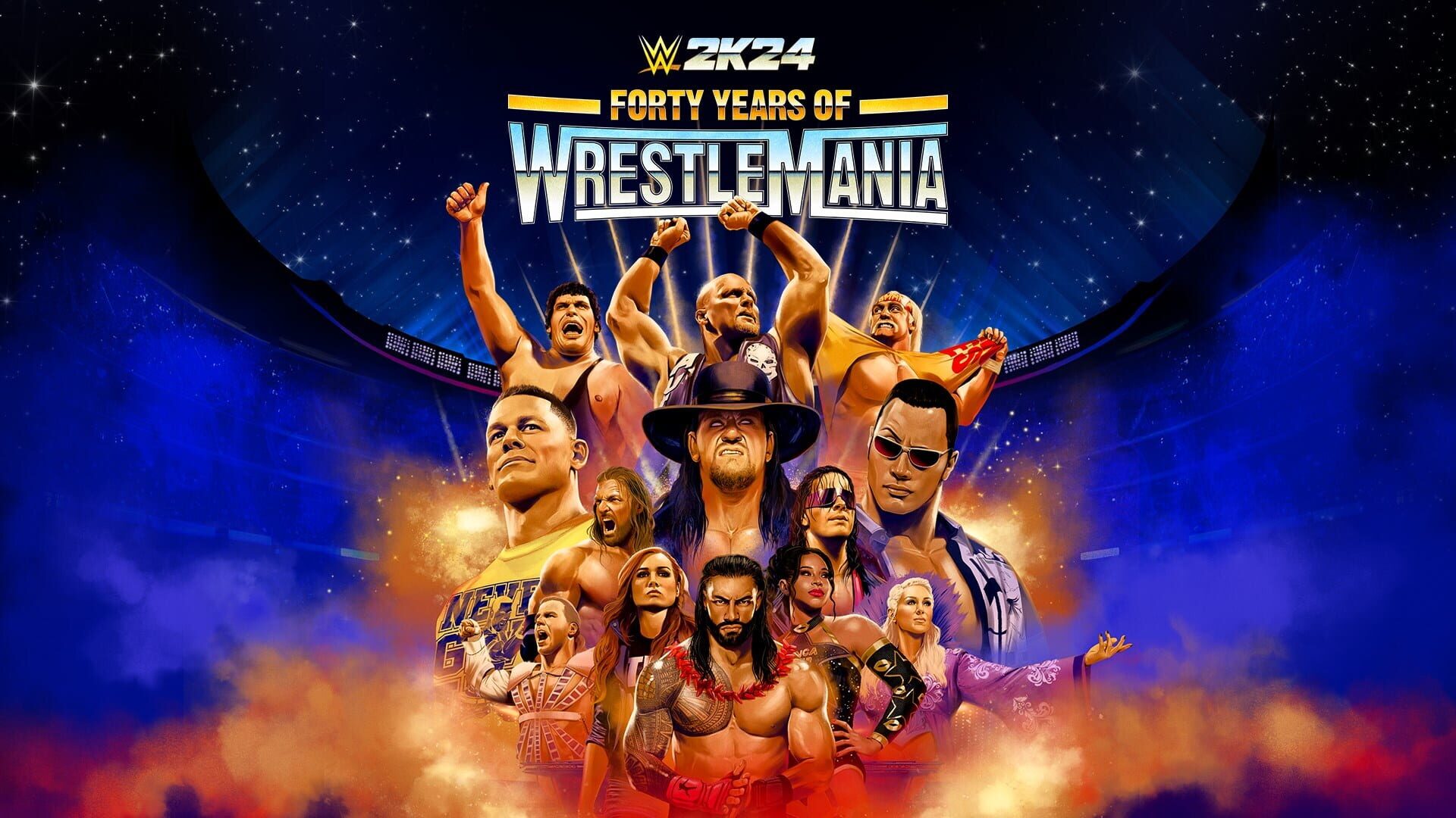 Foto do jogo WWE 2K24 Forty Years of WrestleMania