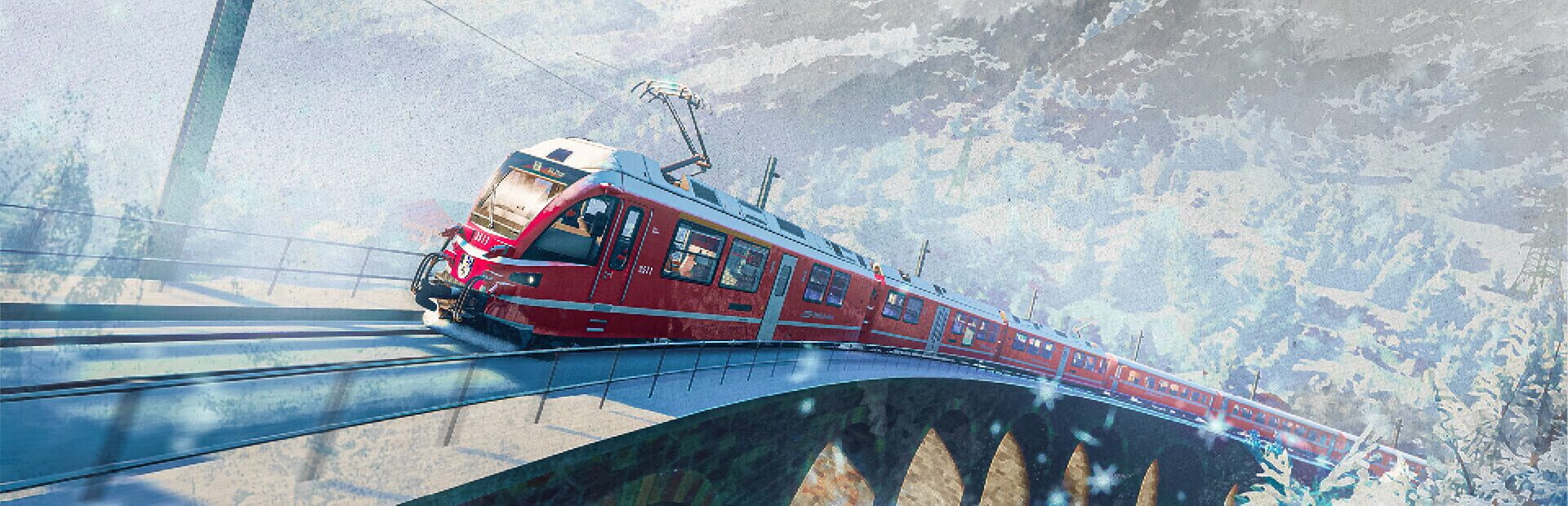 Foto do jogo Train Sim World 4: Berninalinie - Tirano: Ospizio Bernina Route