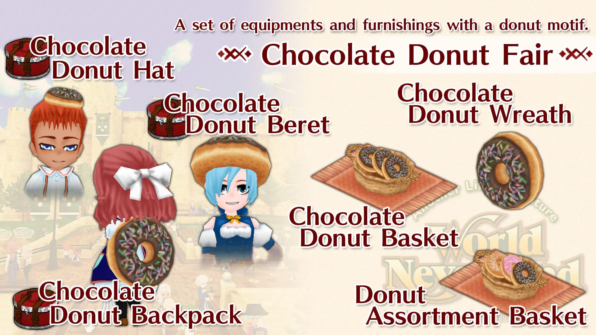 Foto do jogo WorldNeverland: Chocolate Donut Fair