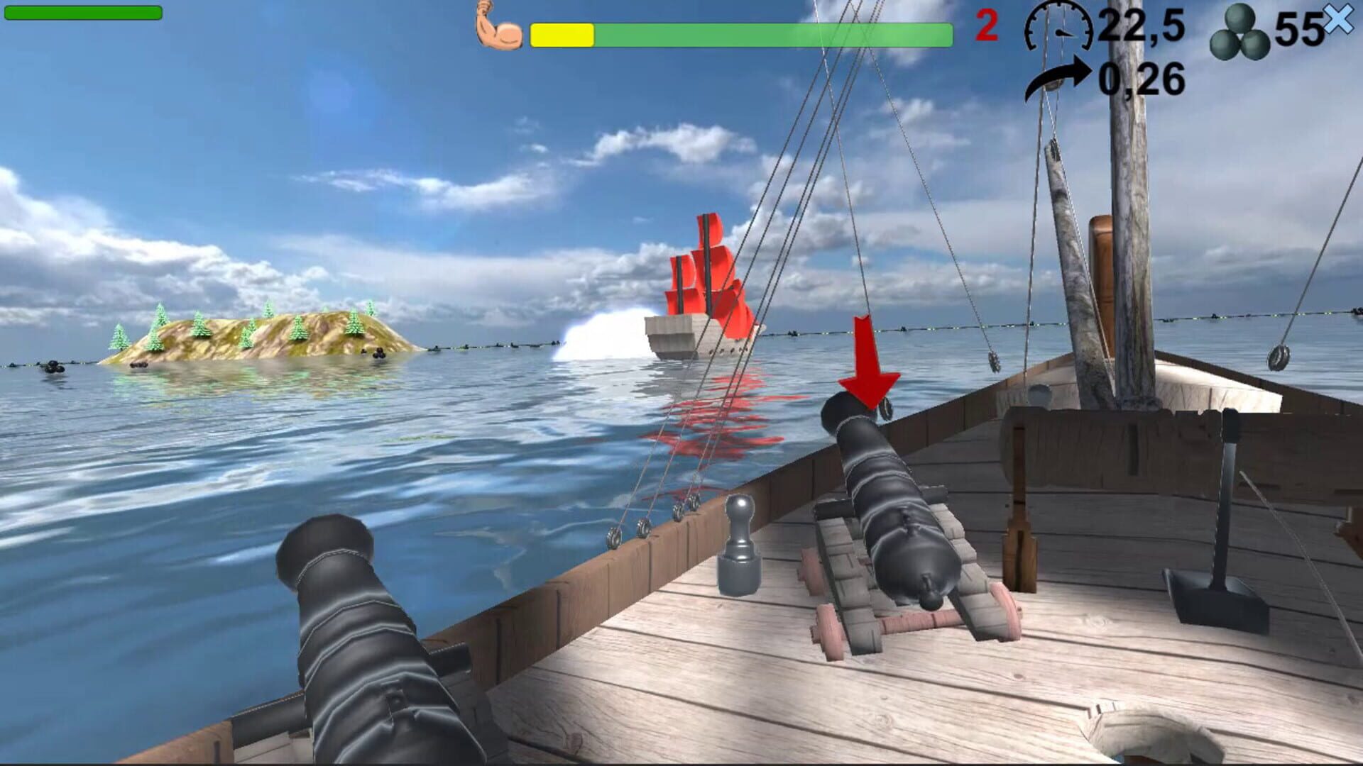 Foto do jogo Pirates. Naval battle