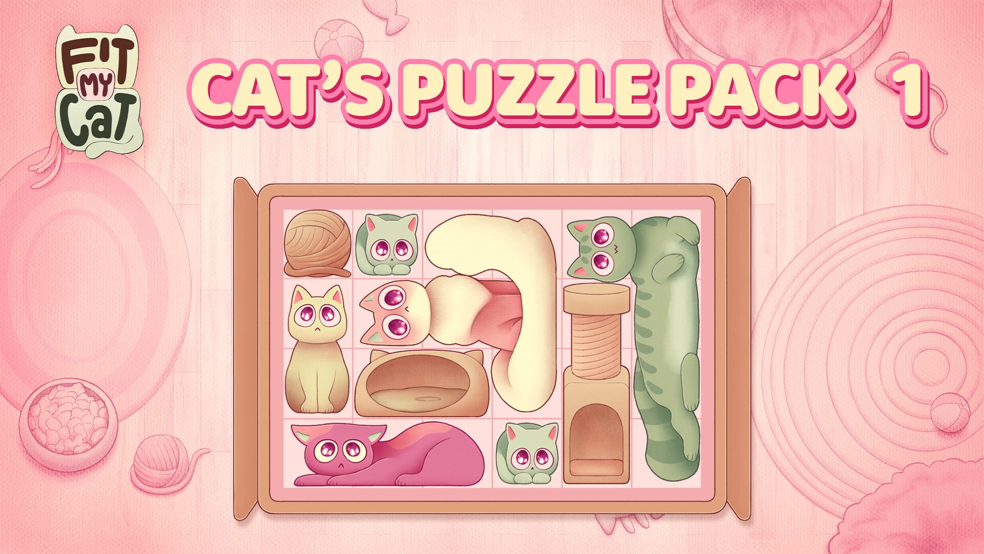 Fit My Cat: Cat's Puzzle Pack 1