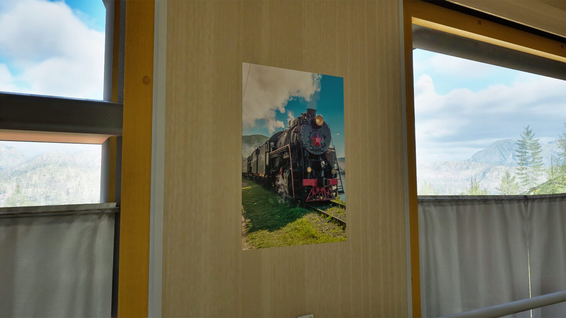 Foto do jogo Trans-Siberian Legends: Posters in a Train Compartment