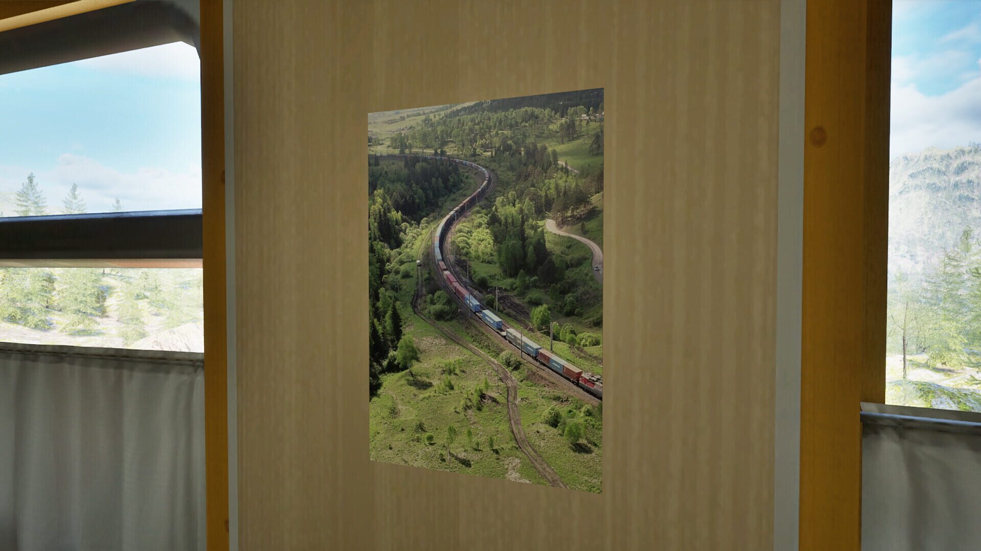 Foto do jogo Trans-Siberian Legends: Posters in a Train Compartment