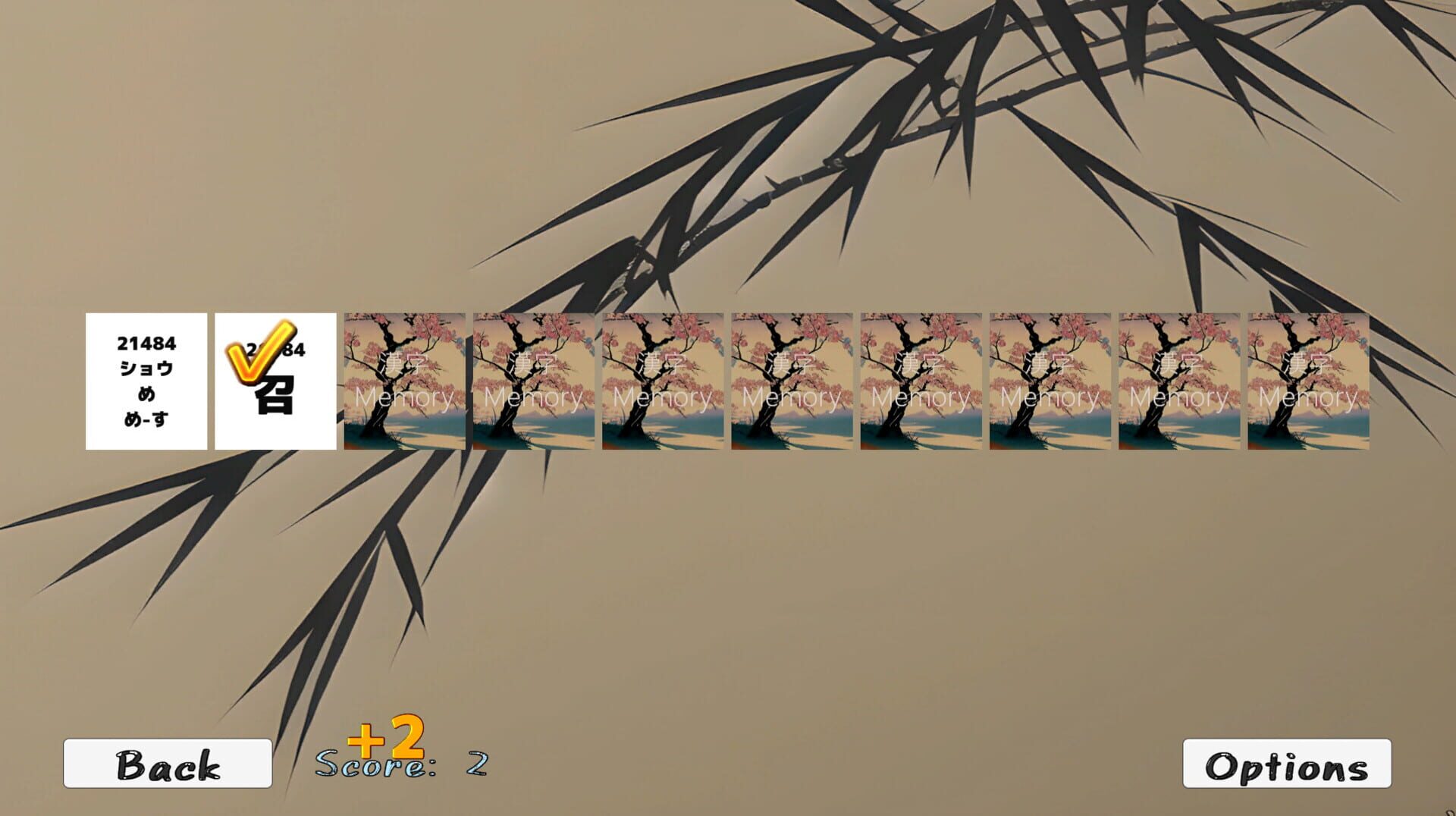 Foto do jogo KanjiMemory