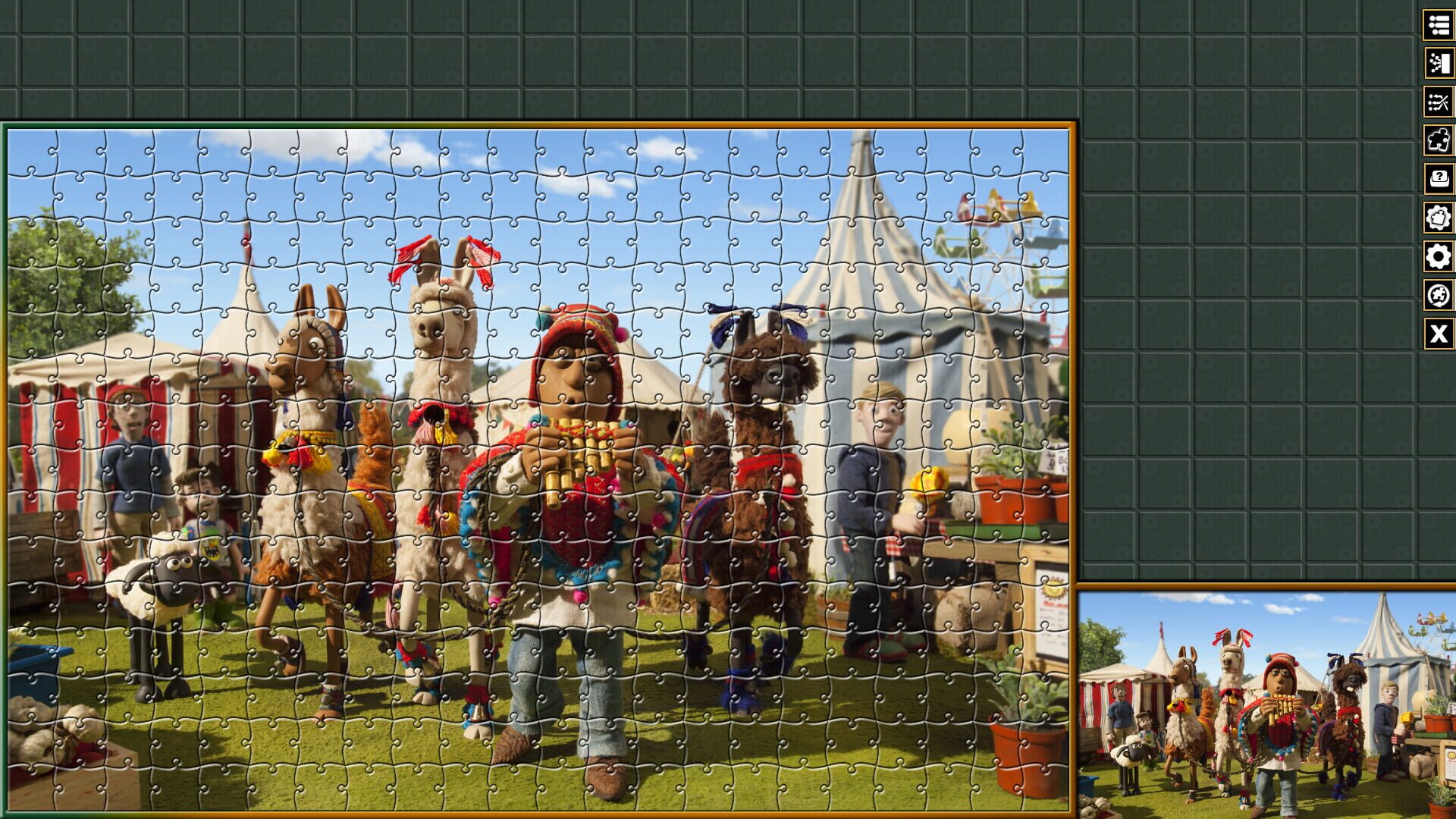 Foto do jogo Pixel Puzzles Aardman Jigsaws: The Farmers Llamas