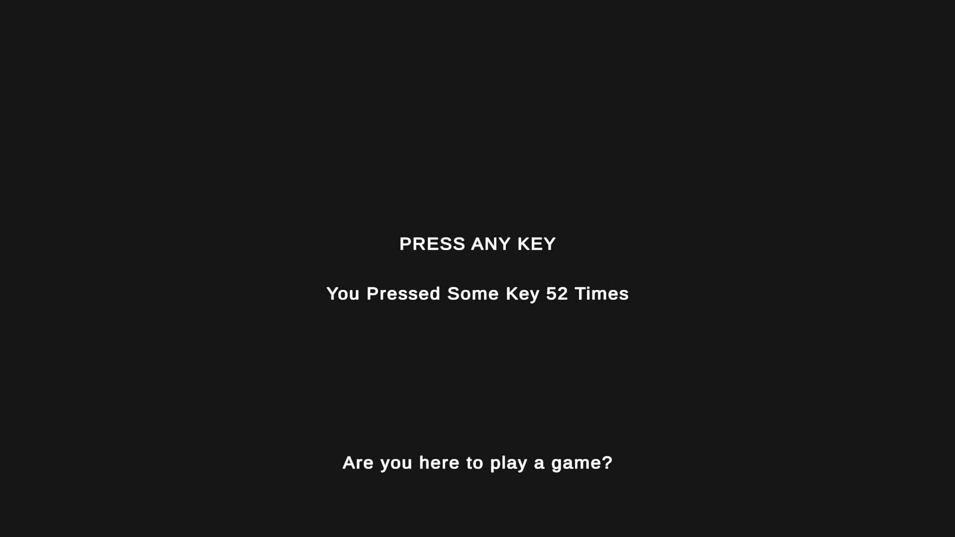 Foto do jogo Press Any Key