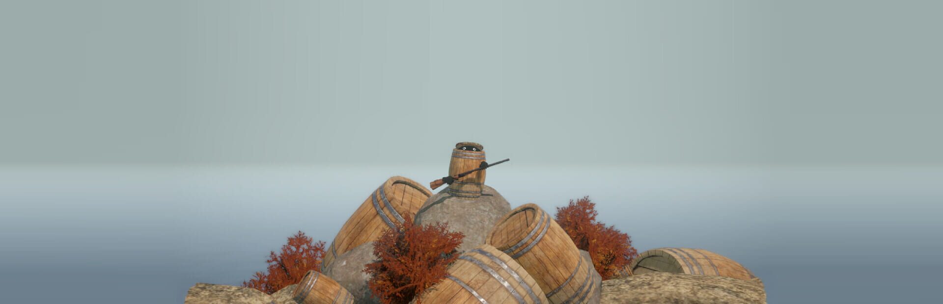 Foto do jogo Climbing In Barrel With Double-Barrel