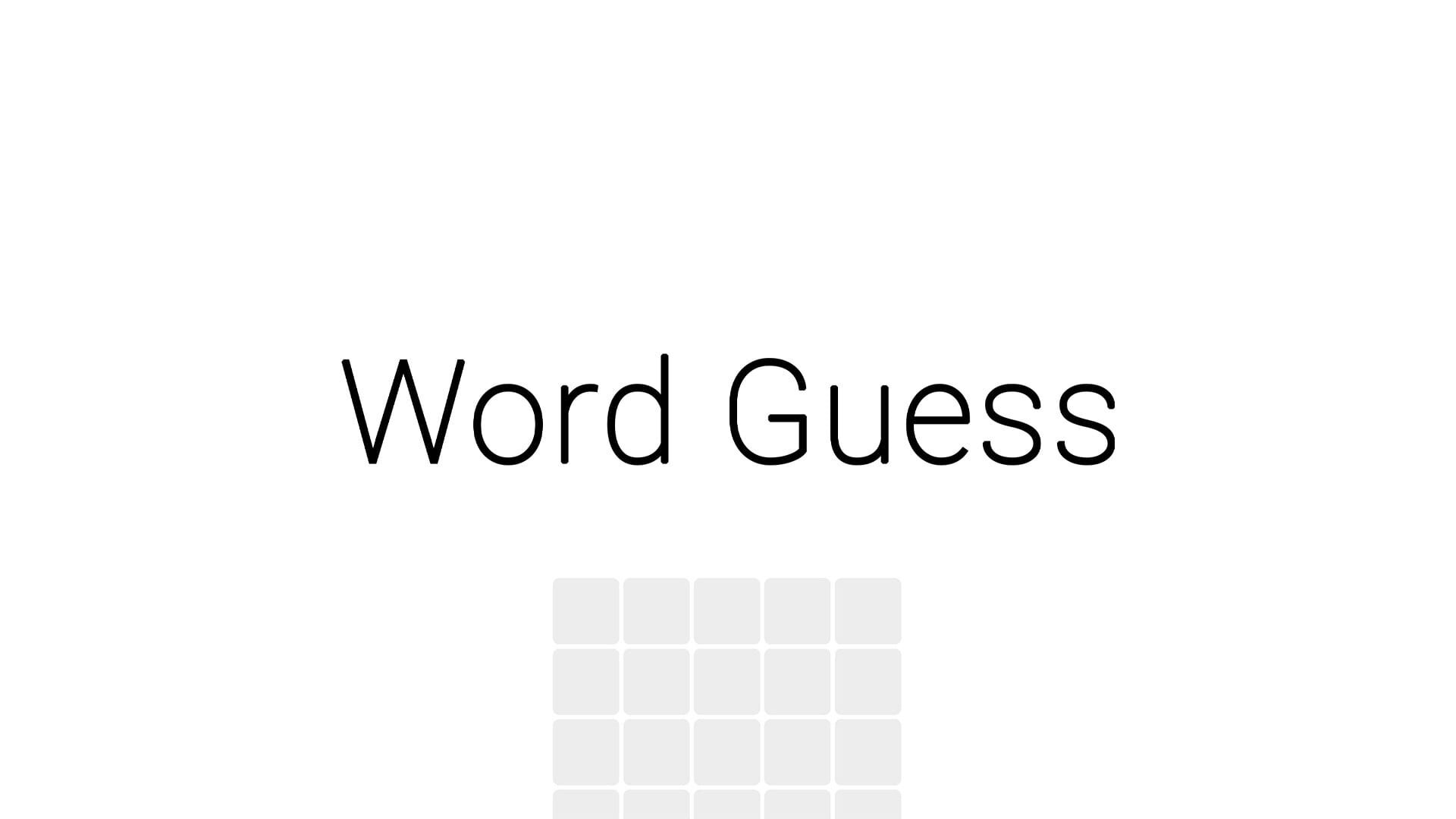 Foto do jogo Word Guess