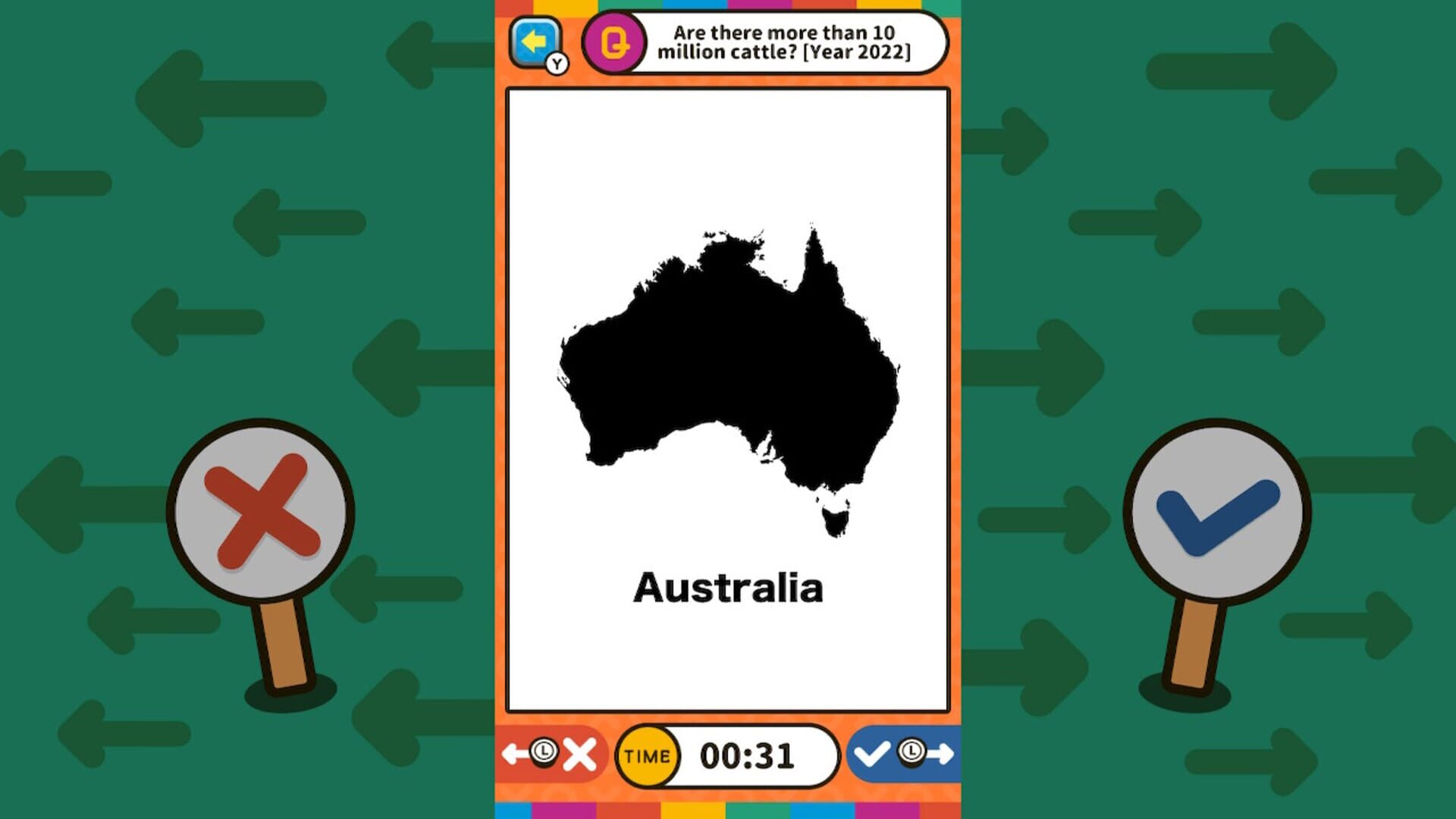 Foto do jogo Swipe Right or Left Geography Binary Quiz