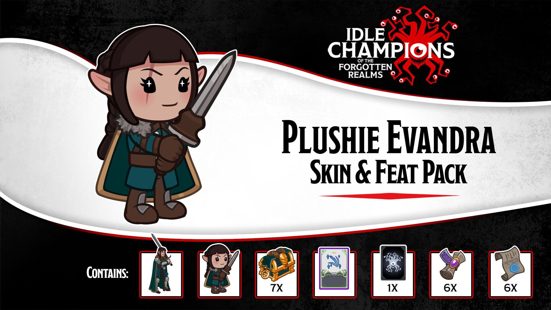 Idle Champions: Plushie Evandra Skin & Feat Pack