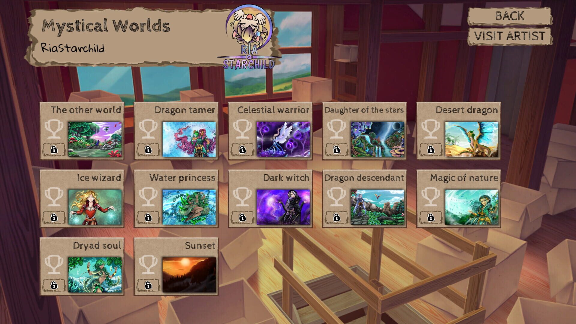 Foto do jogo DachStudio Puzzle Box: Mystical Worlds by RiaStarchild