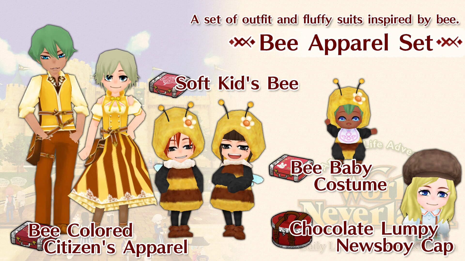 Foto do jogo WorldNeverlan: Elnea Kingdom - Bee Apparel Set