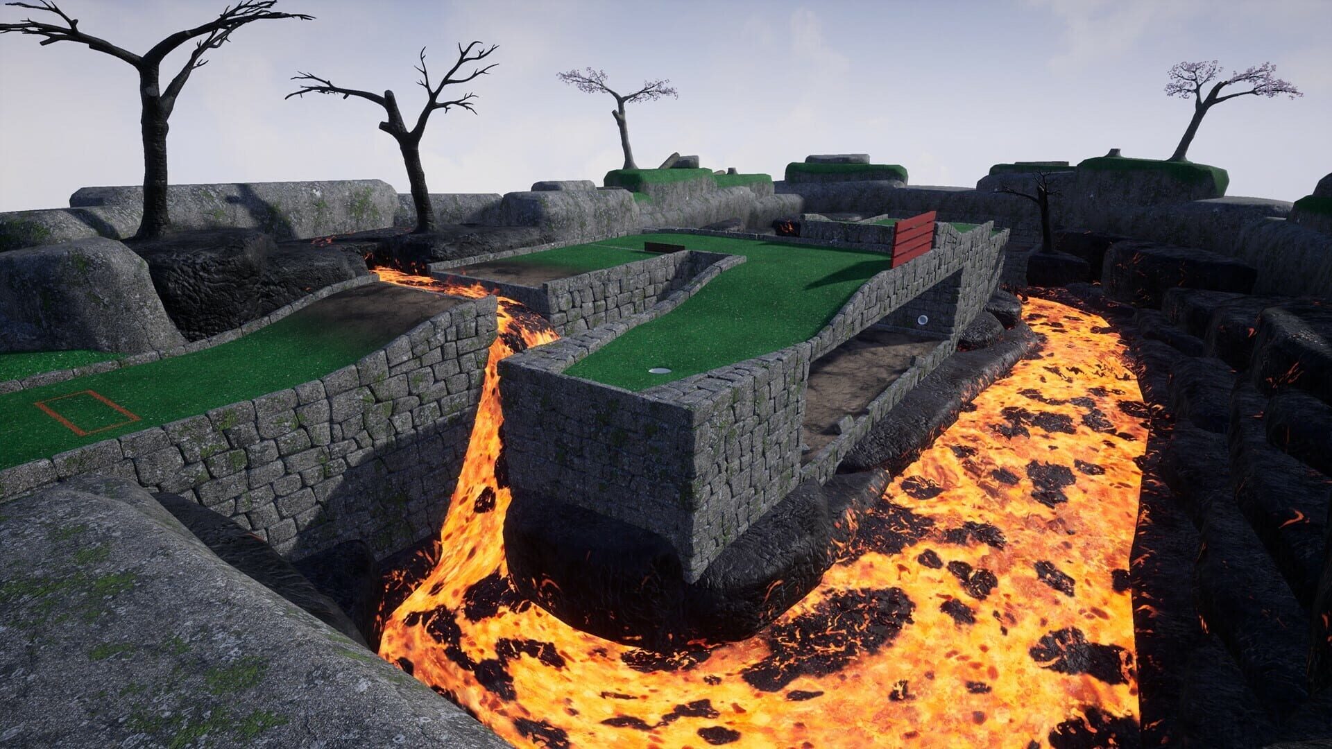 Foto do jogo Golfing In Aether: Cauldron
