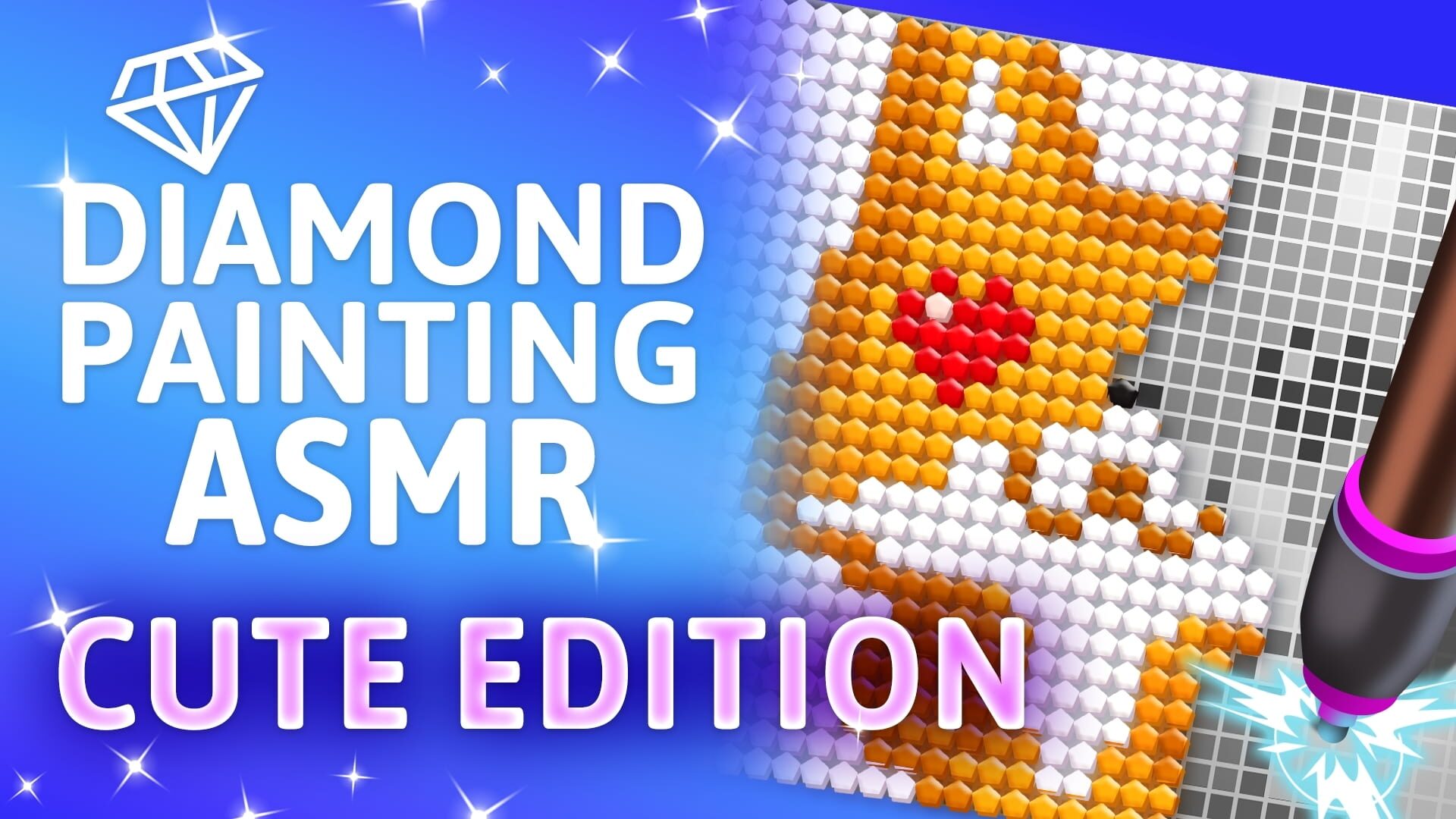 Foto do jogo Diamond Painting ASMR: Cute Edition