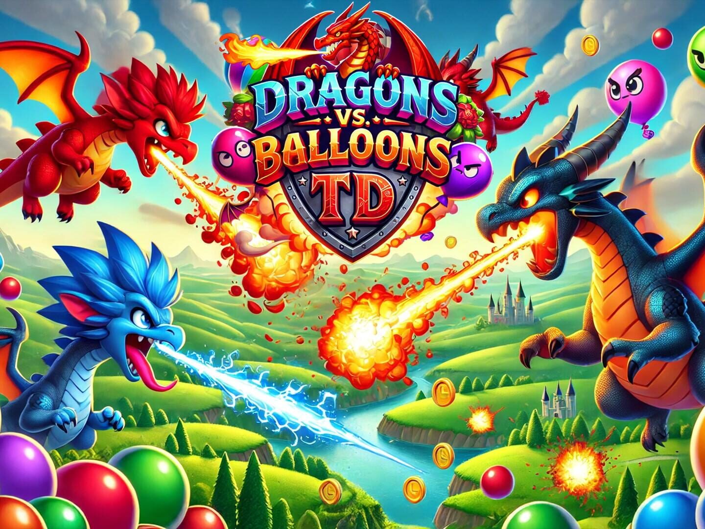 Foto do jogo Dragons vs. Balloons TD
