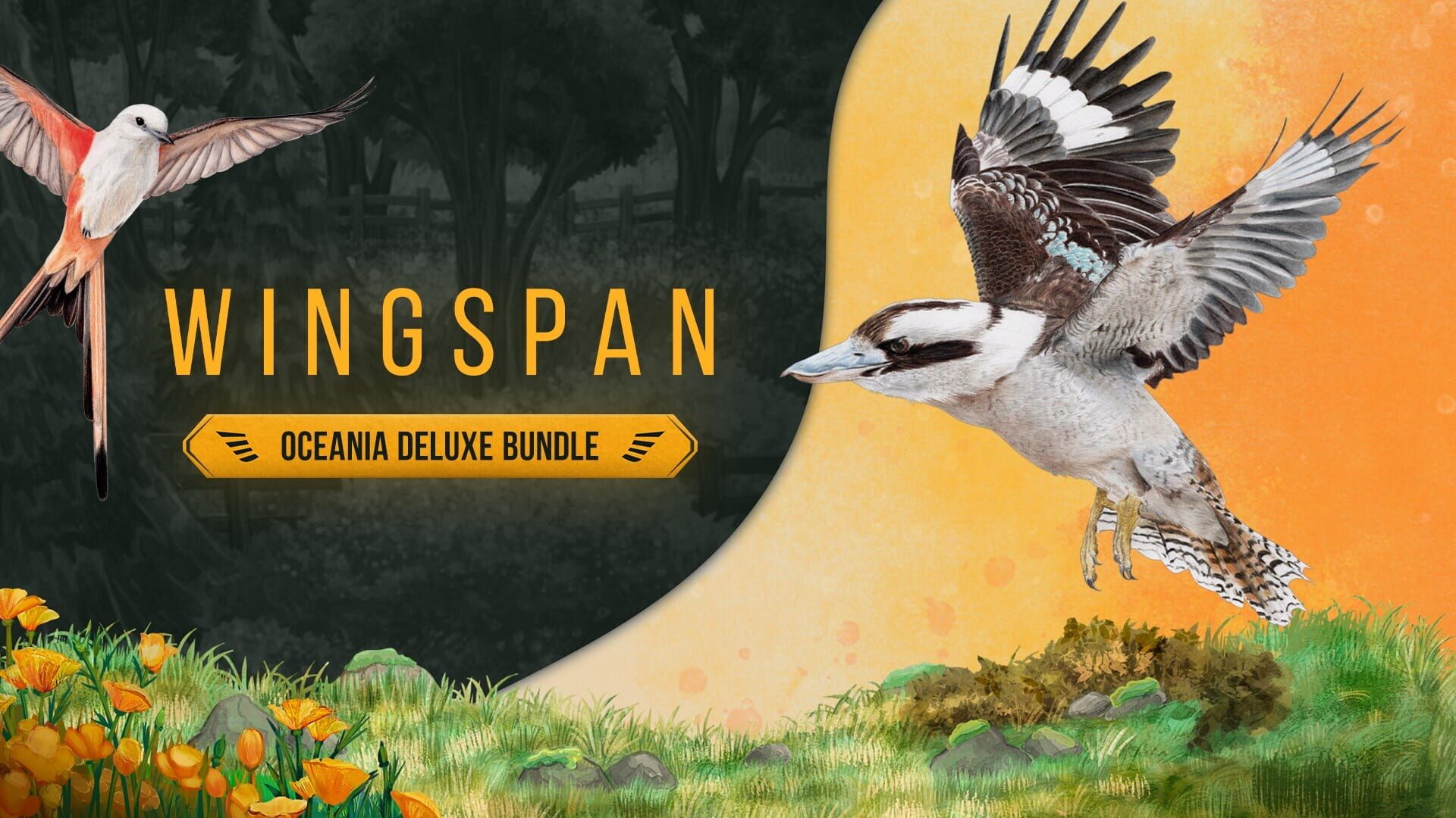 Foto do jogo Wingspan Oceania Deluxe Bundle