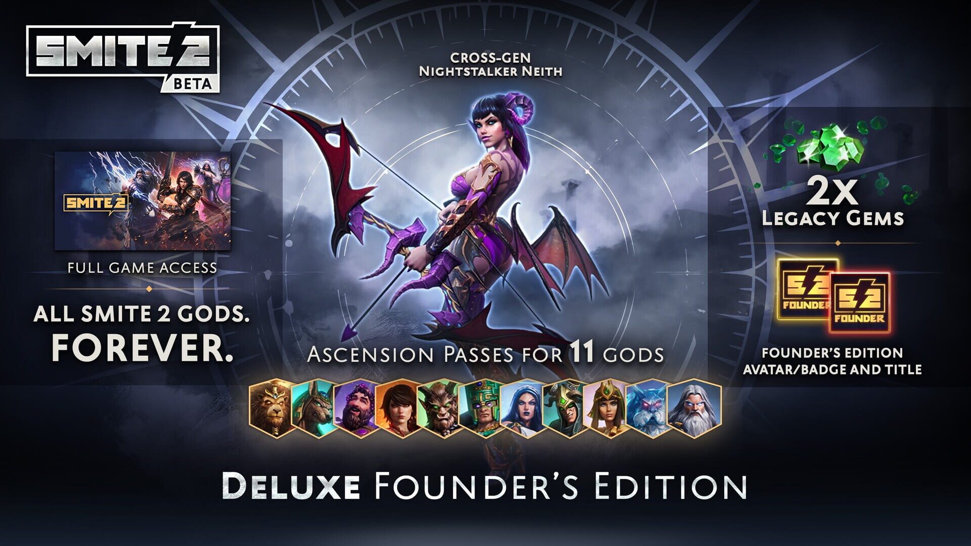 Foto do jogo Smite 2: Deluxe Founder's Edition