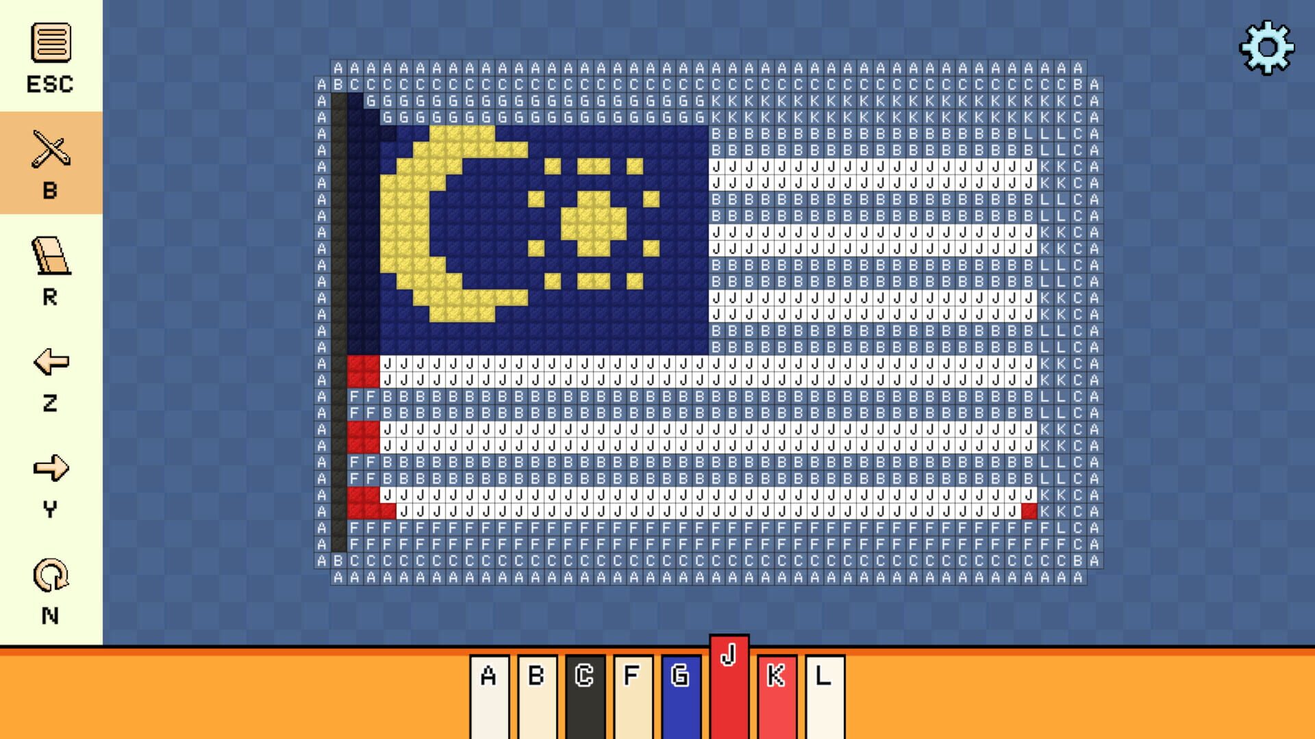 Pixel Cross Stitch: Color by Number - Flags Pack