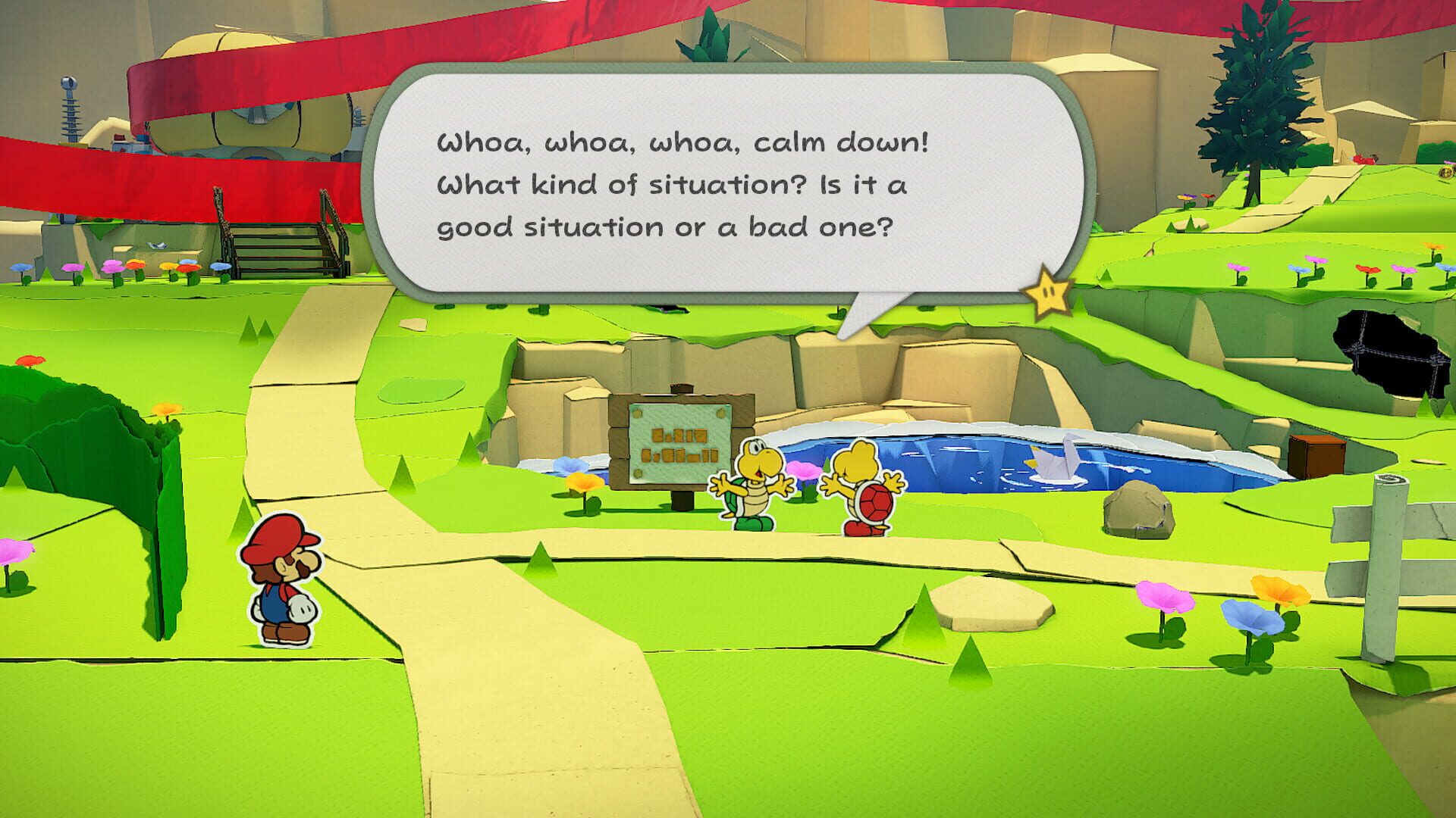 Foto do jogo Paper Mario: The Origami King Refolded